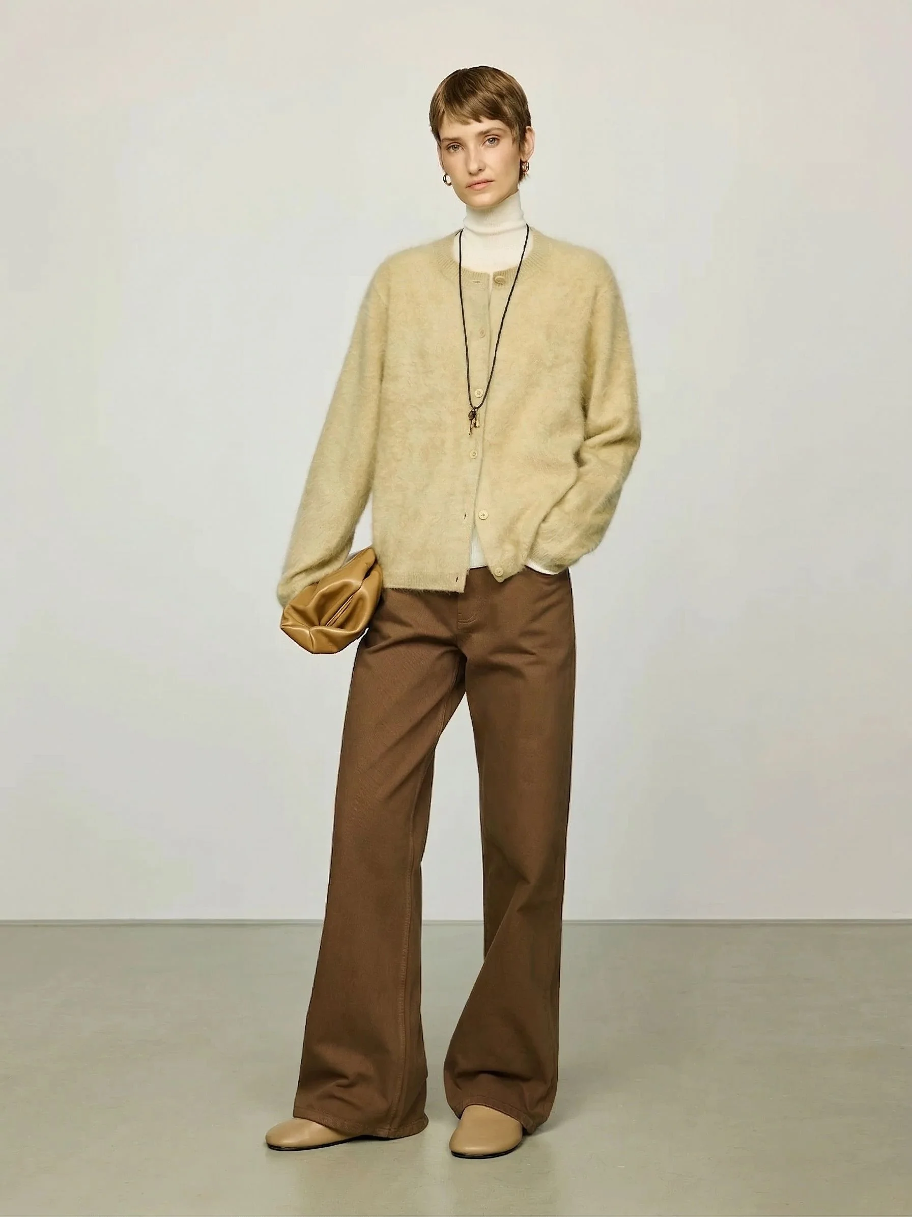 Fuzzy Cashmere Cardigan - Image 4