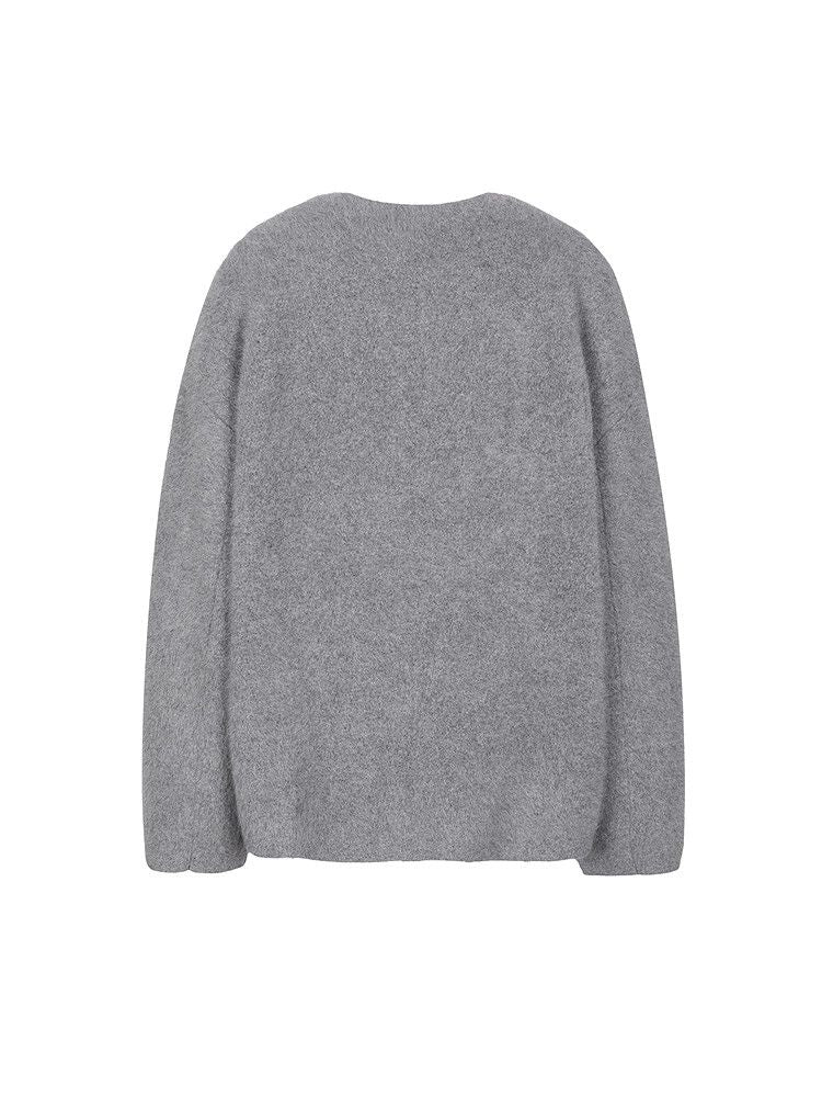 Fuzzy Zip Cardigan - Image 3