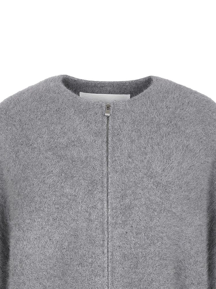 Fuzzy Zip Cardigan - Image 4