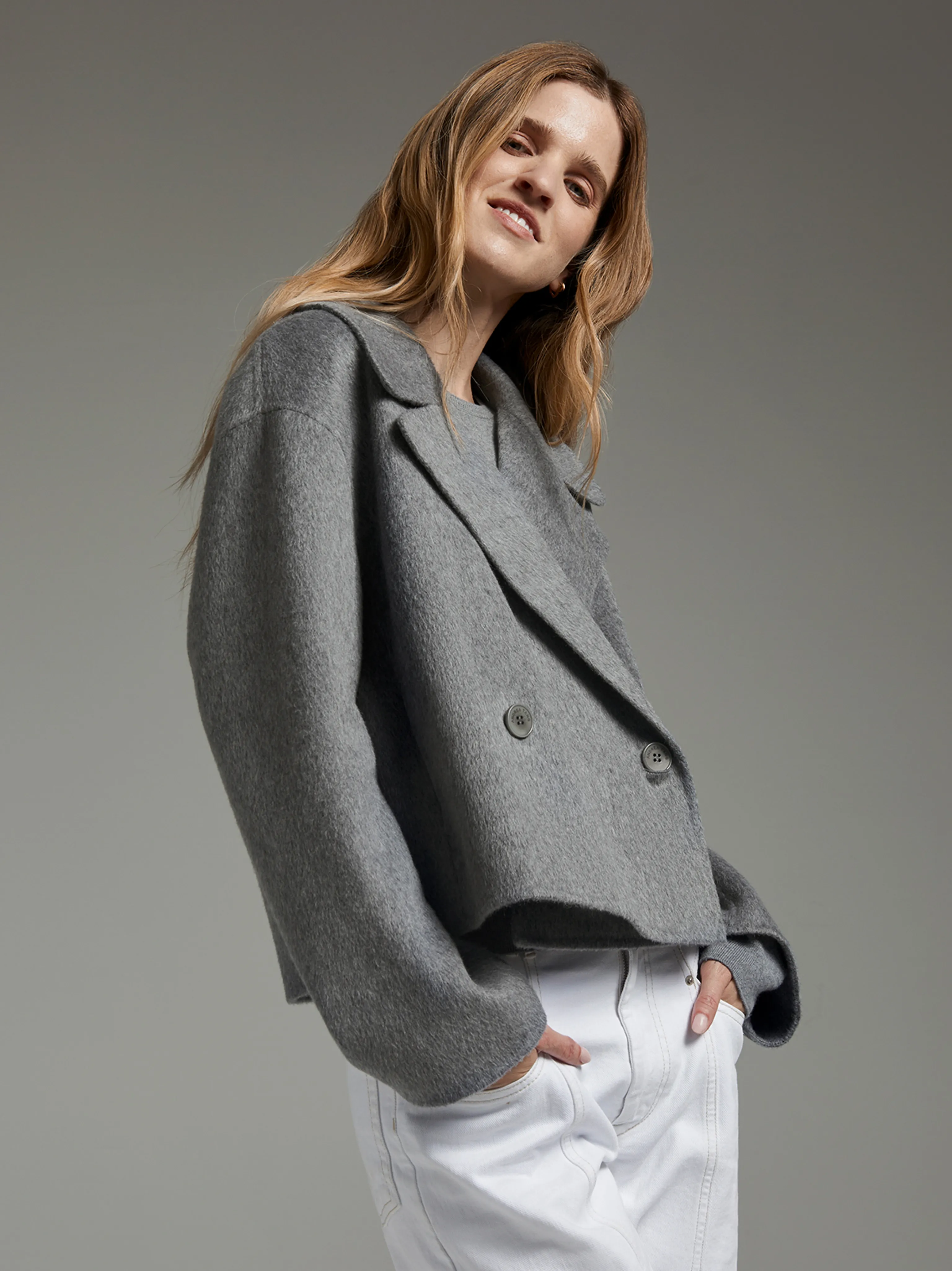 Gail Short Double-Breasted Coat - Image 7