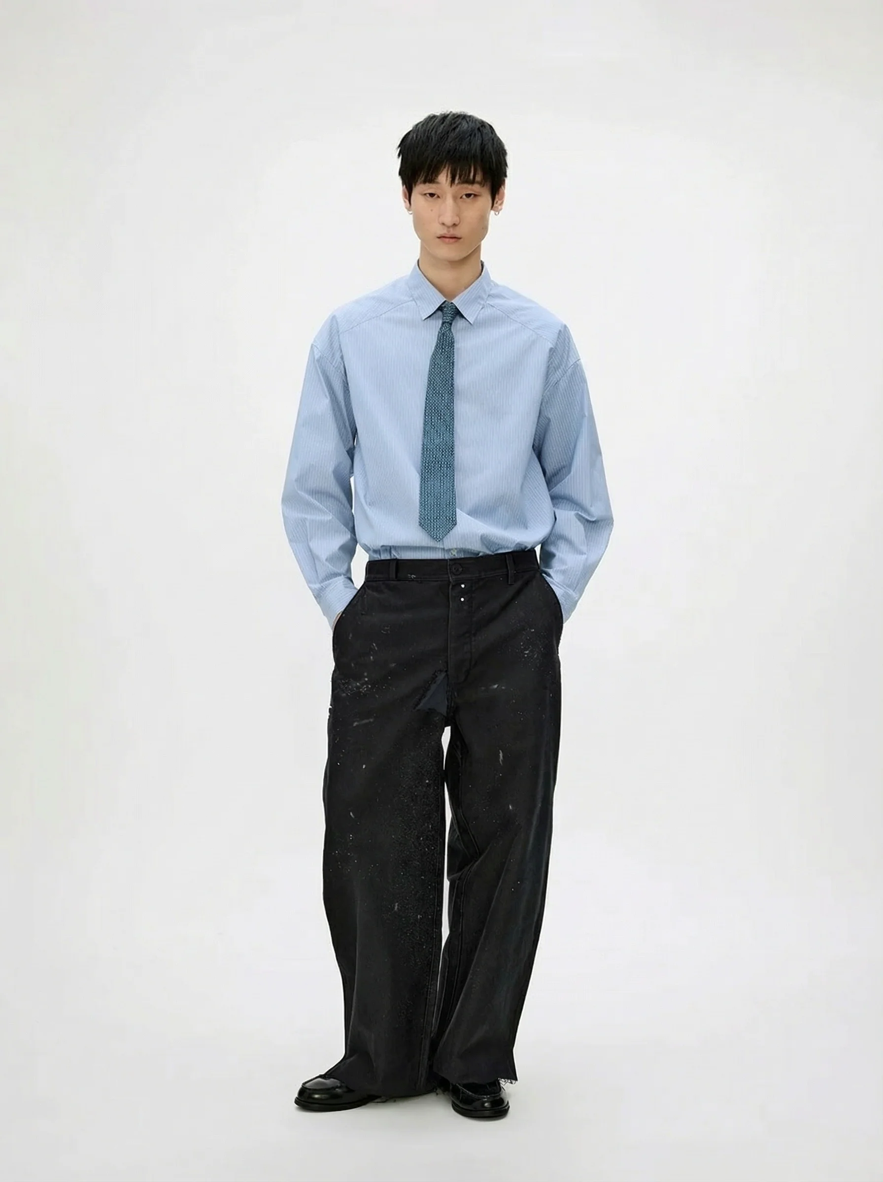 Garment-Dyed Moleskin Cropped Tapered Pants - Image 2