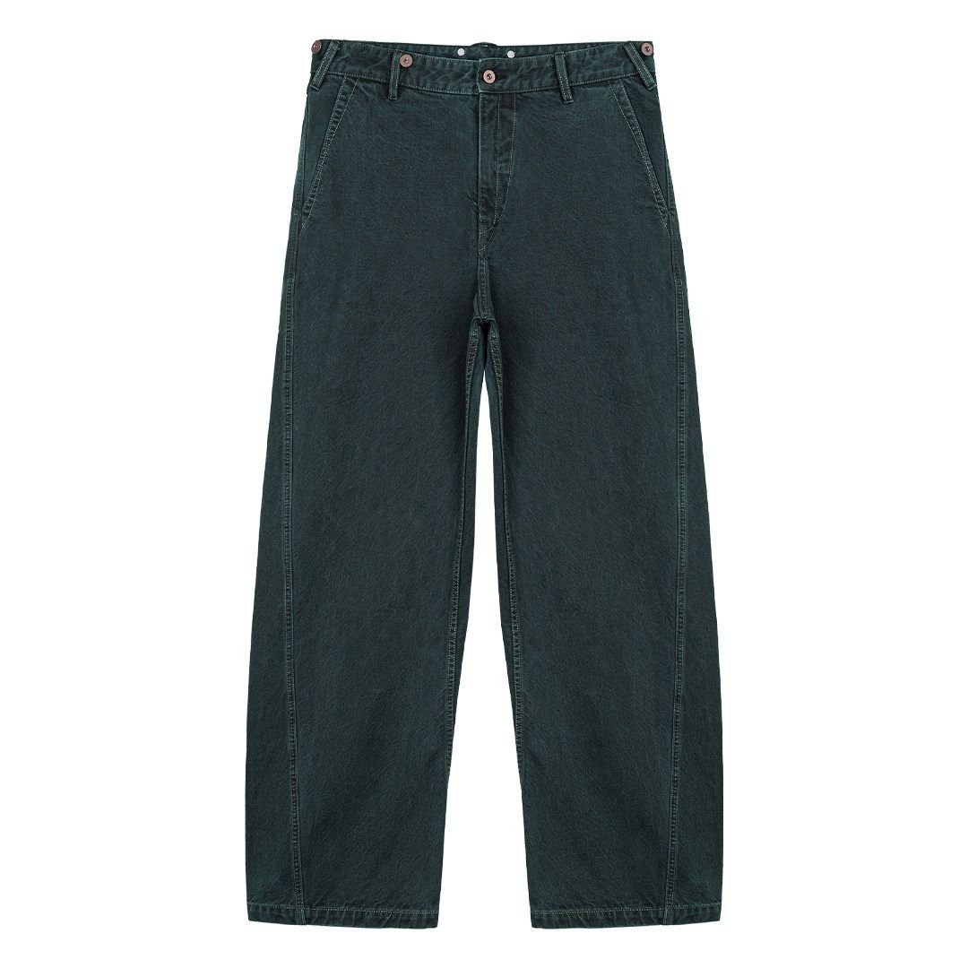 Garment-Dyed Wide Jeans - Image 6