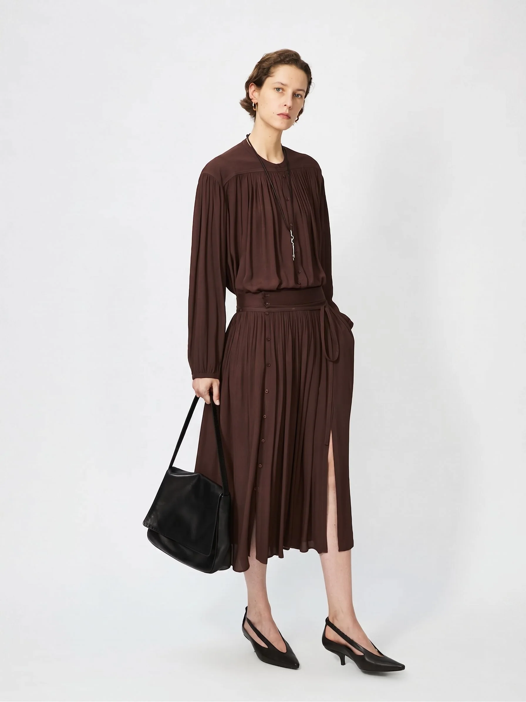 Gathered Button Blouse - Image 3