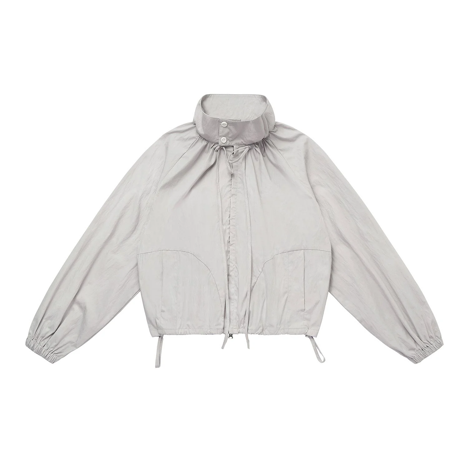 Gathered Collar Jacket - Image 7