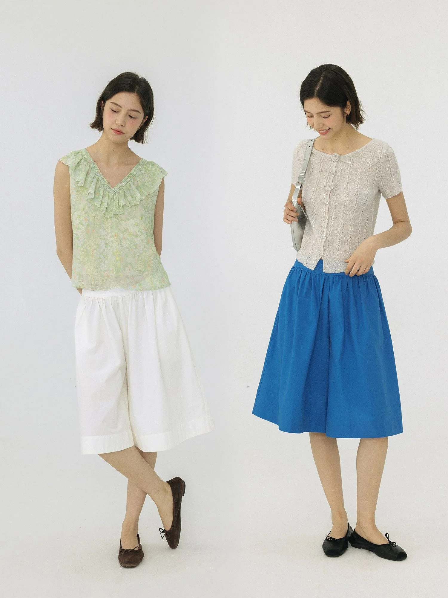 Gathered Culotte Skirt - Image 2