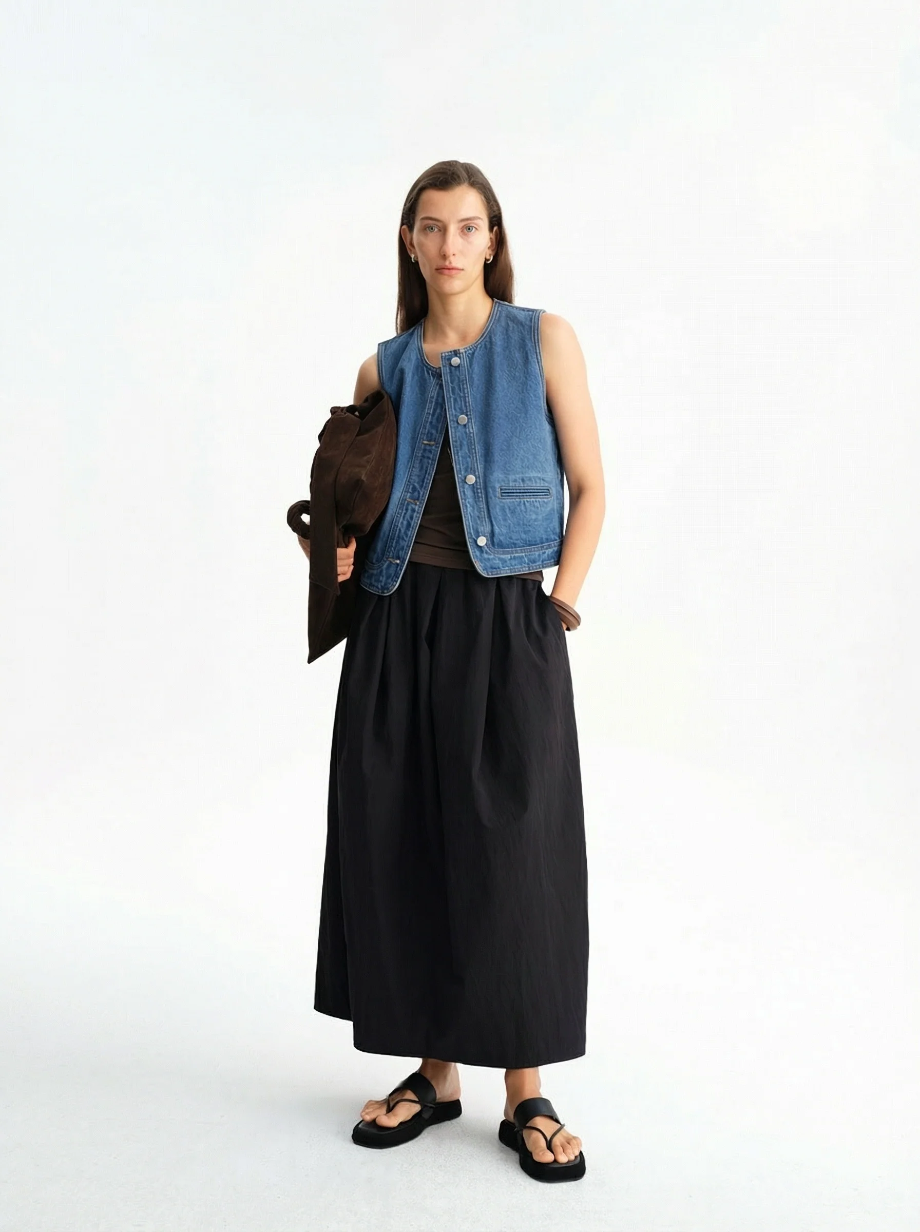 Gathered Maxi Skirt - Image 3