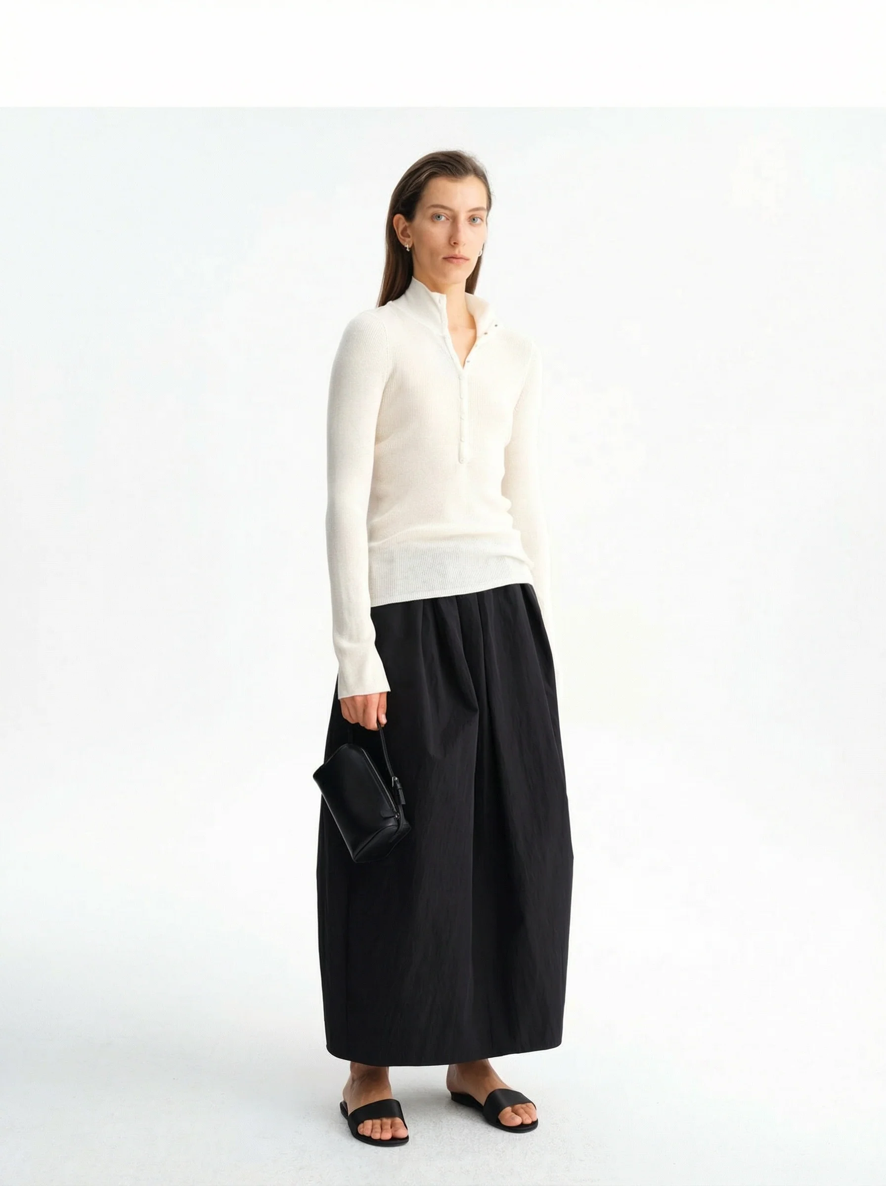 Gathered Maxi Skirt - Image 4
