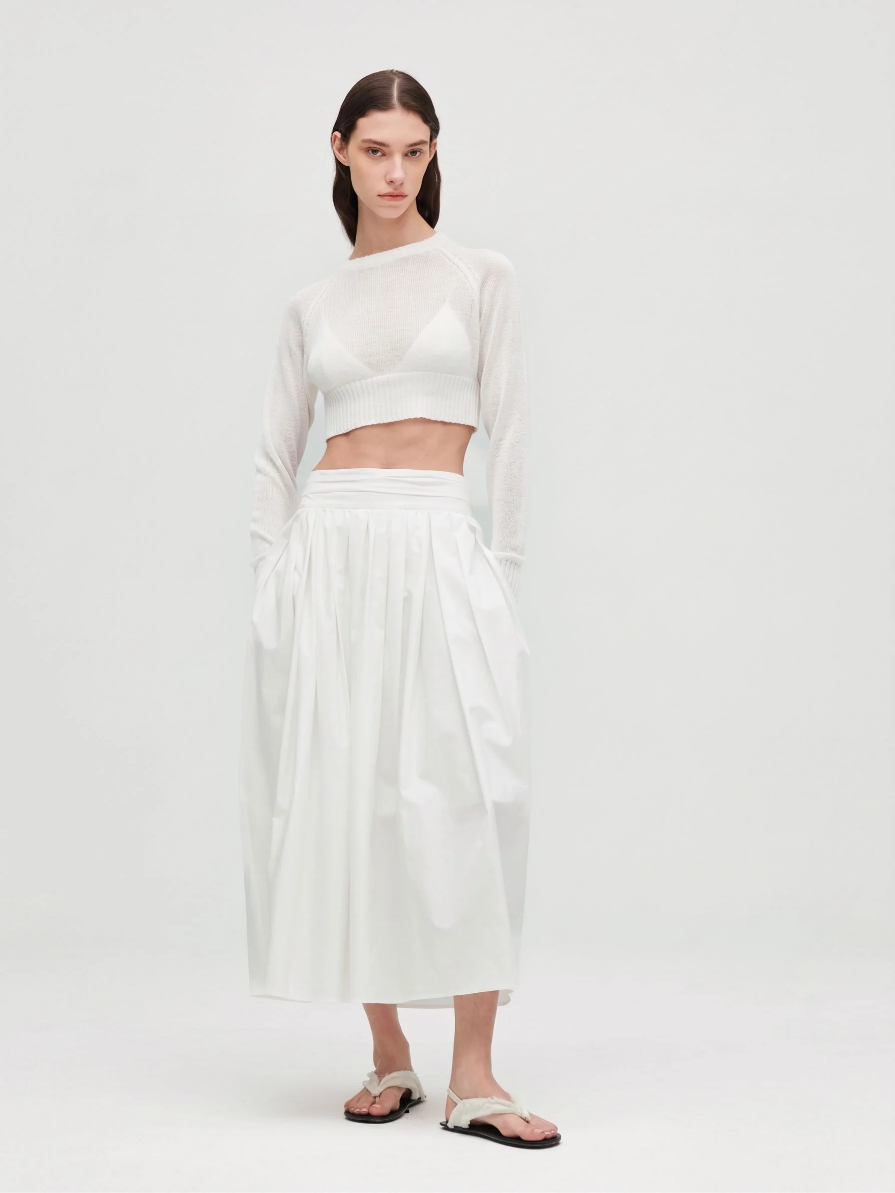 Gathered Midi Skirt - Image 2