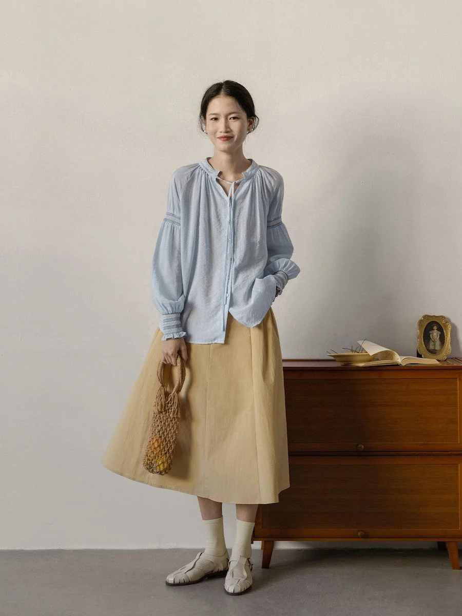 Gathered Midi Skirt - Image 2