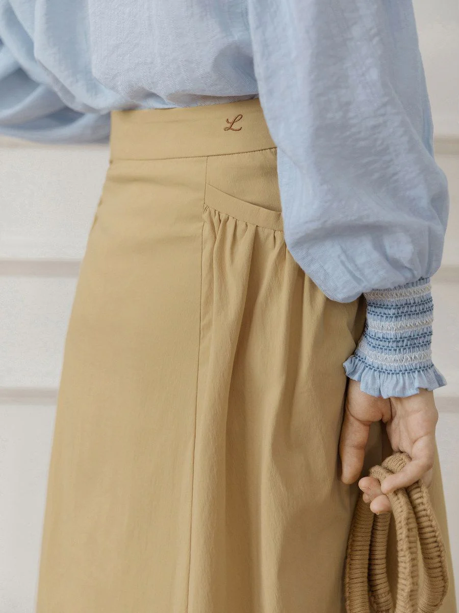 Gathered Midi Skirt - Image 3