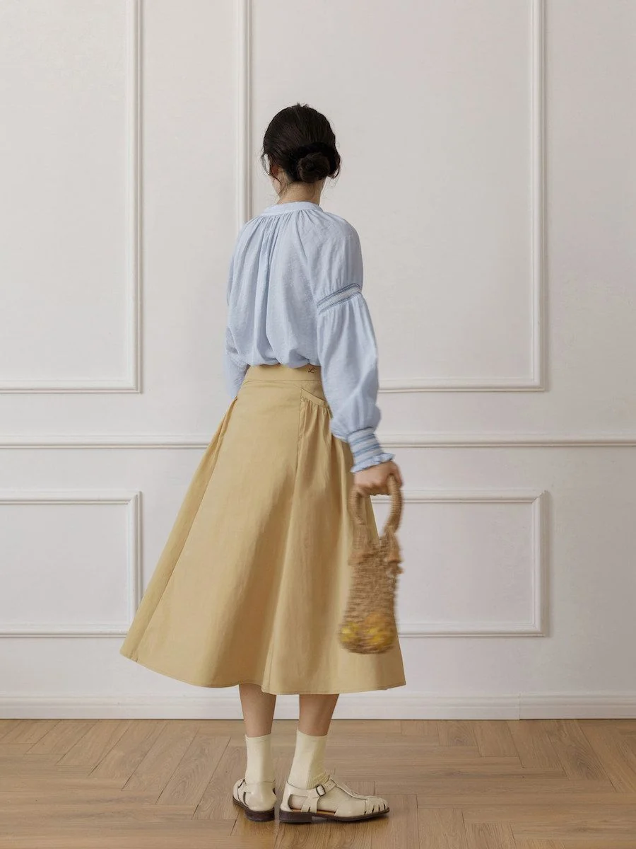 Gathered Midi Skirt - Image 5