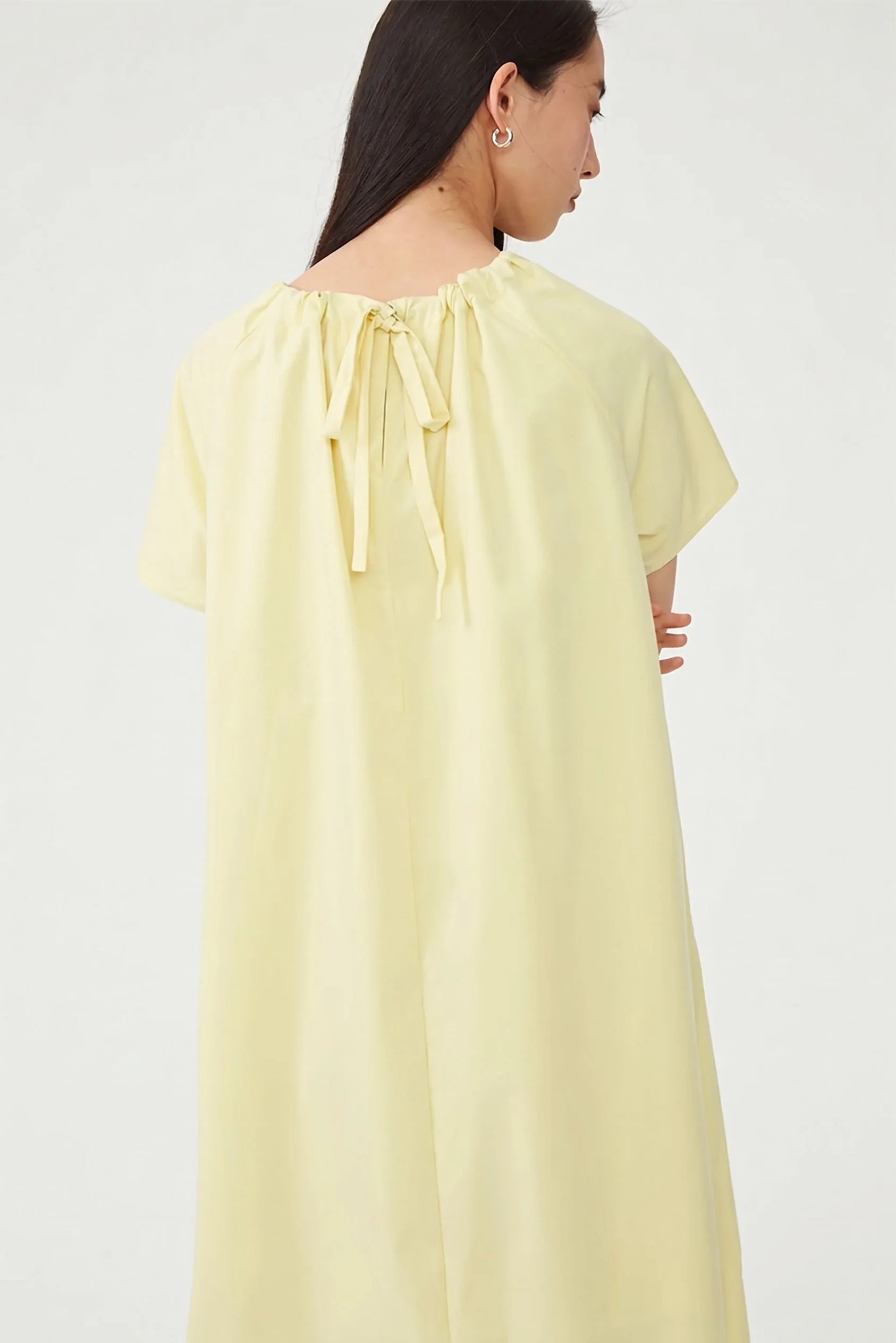 Gathered Neck Midi Dress - Image 4