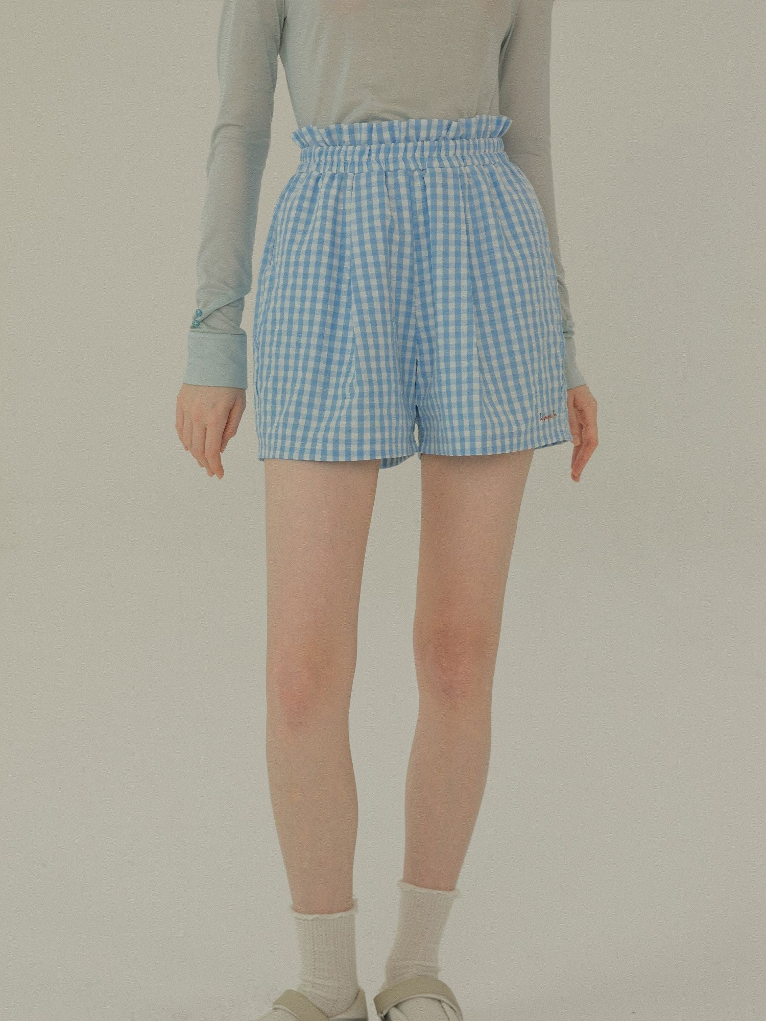 Gathered Print Shorts - Image 3