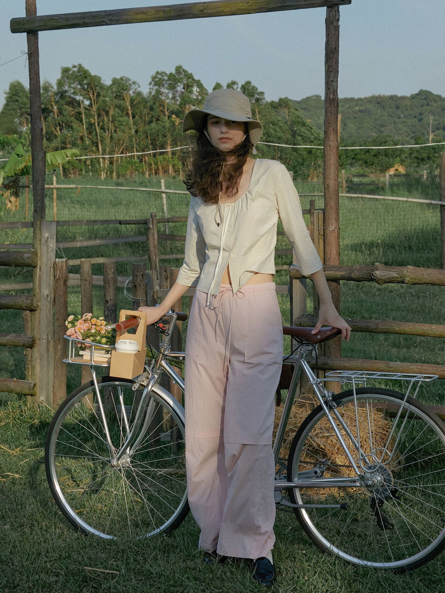 Gathered Tie Blouse - Image 2
