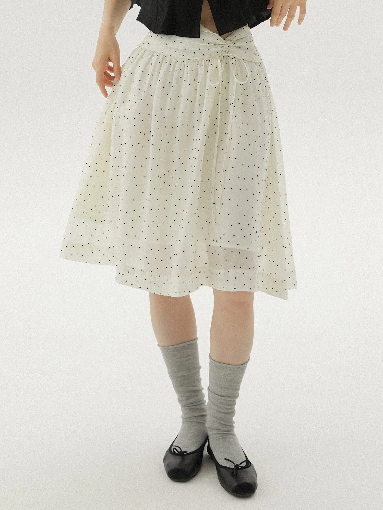 Gathered Tie Skirt