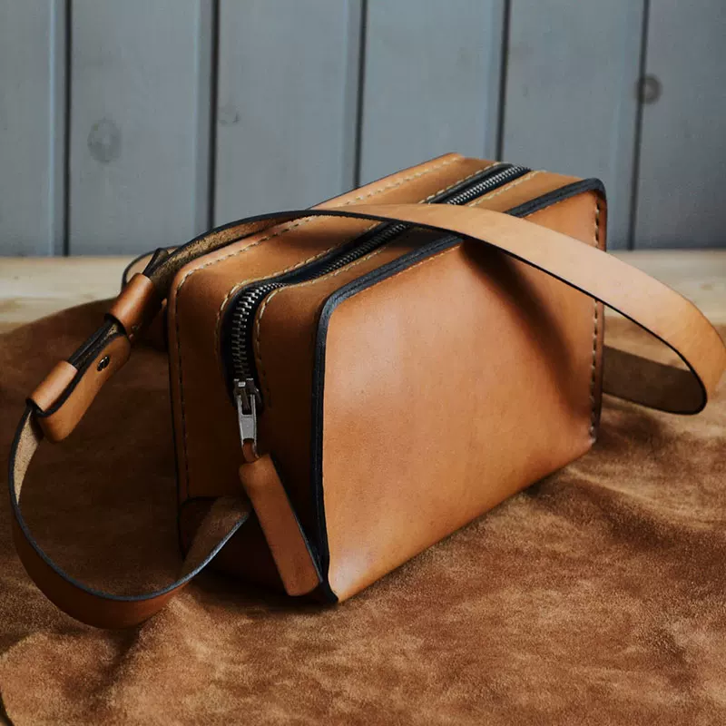 Genuine Leather Camera Crossbody - Image 6