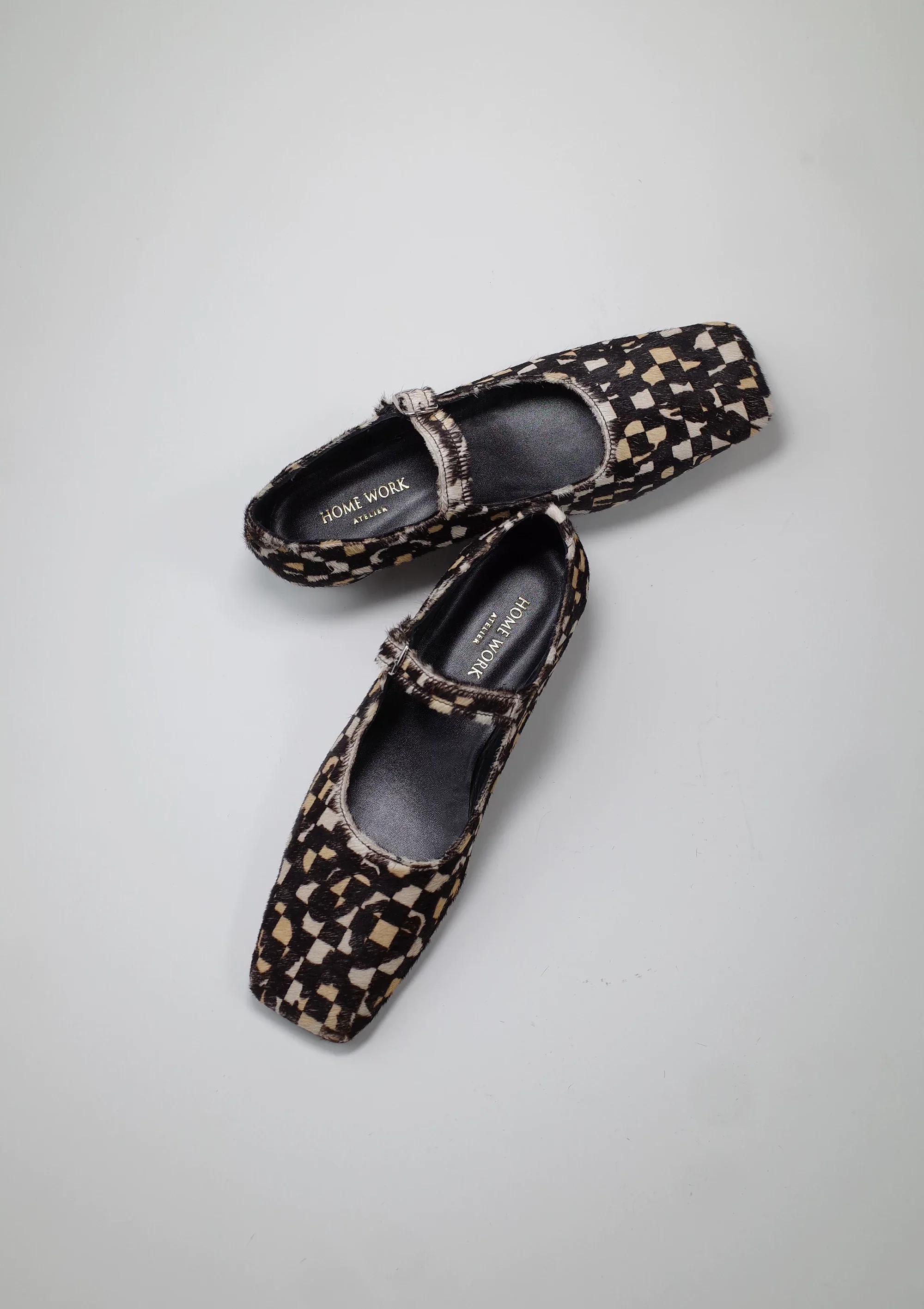 Geometric Mary Jane Flats - Image 2