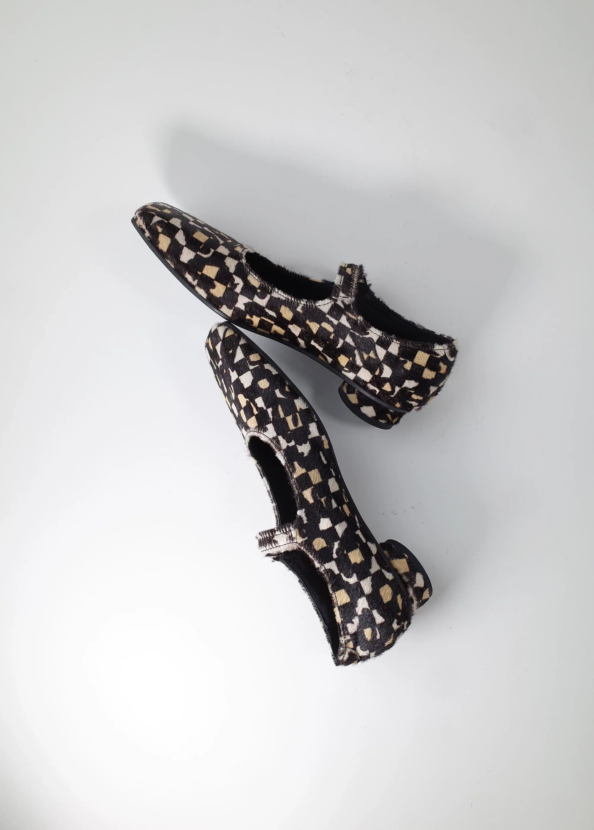 Geometric Mary Jane Flats - Image 4