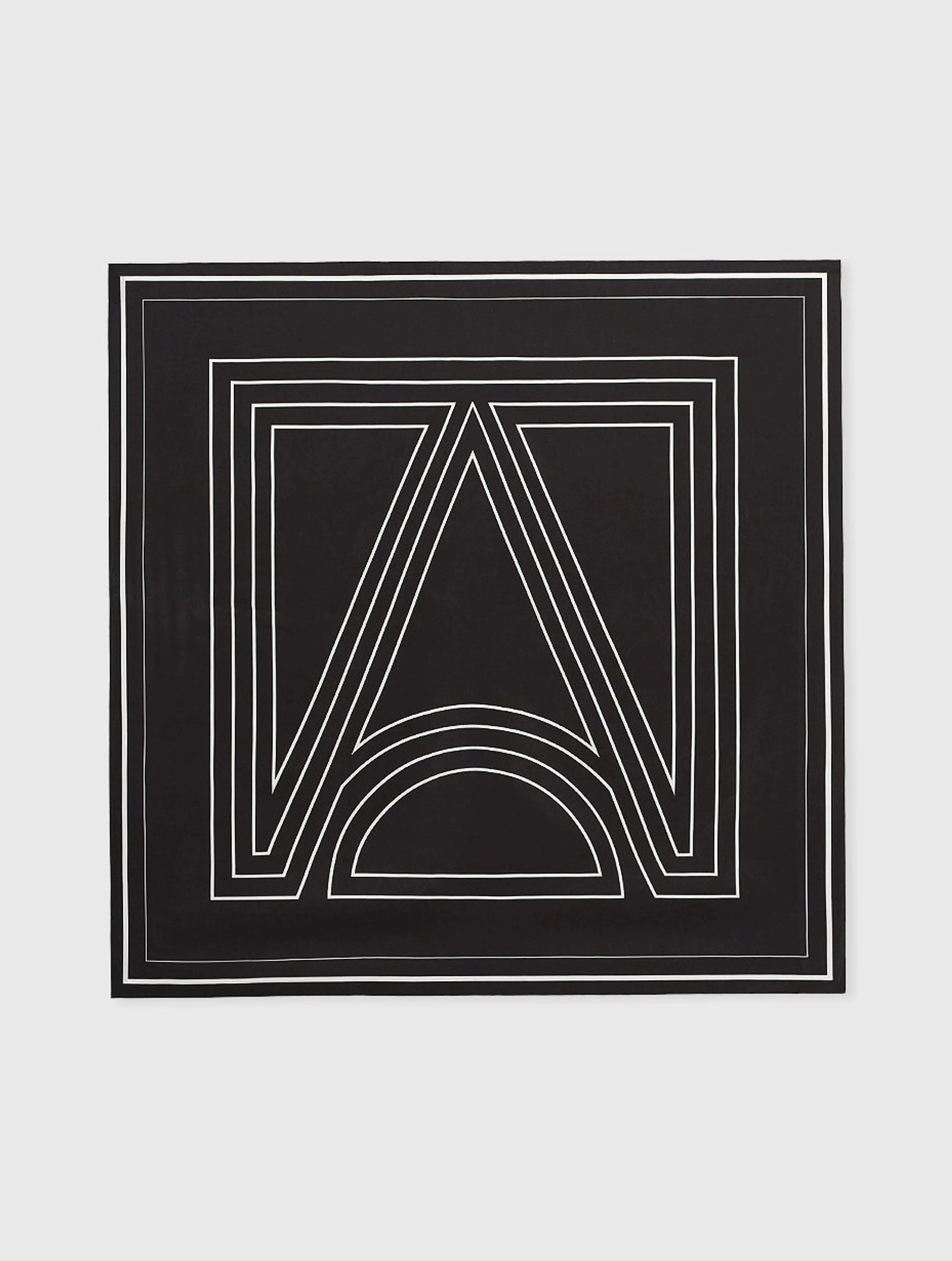 Geometric Print Silk Scarf - Image 6