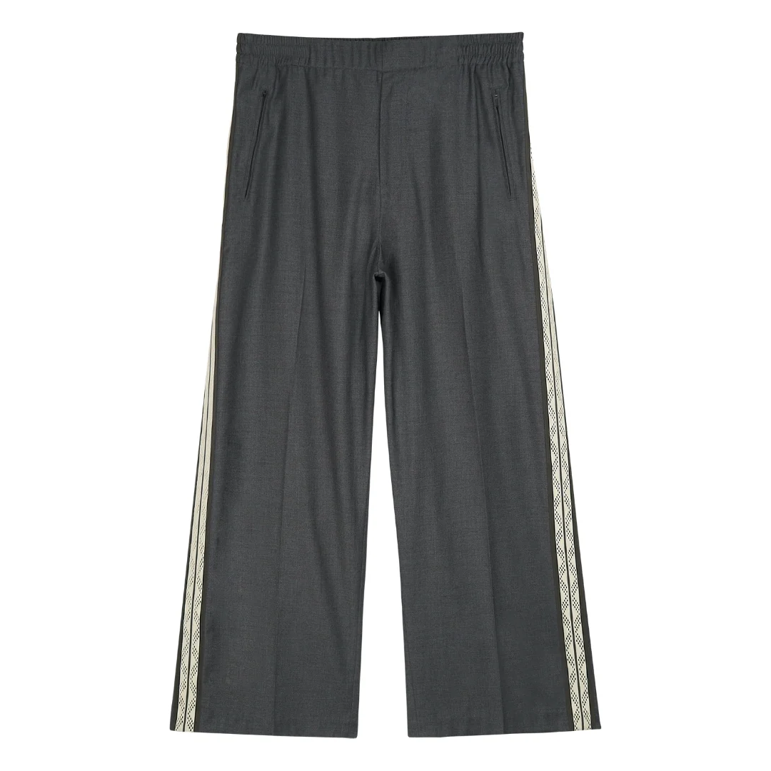 Geometric Stripe Wide-Leg Trousers - Image 6