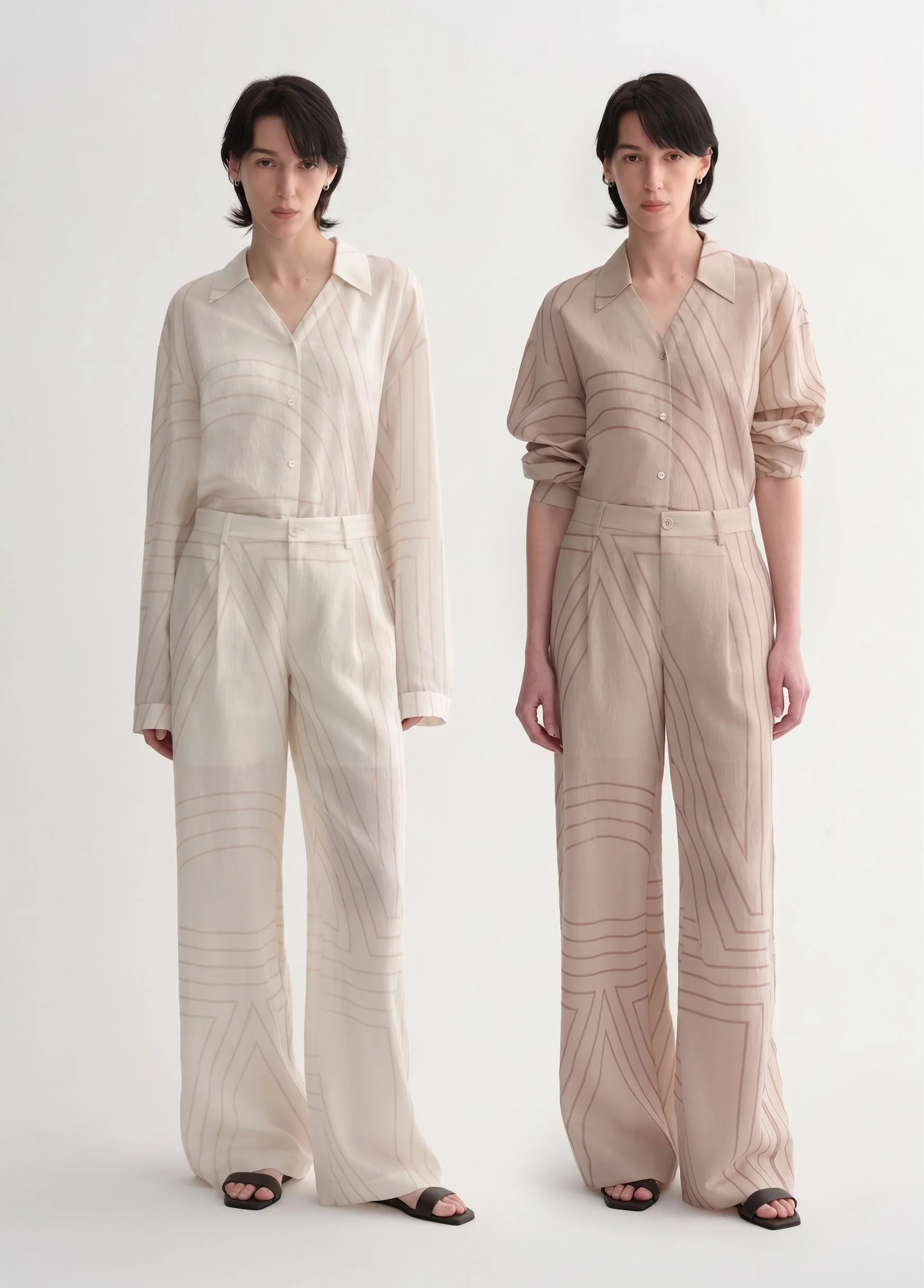 Geometric Wide-Leg Pants - Image 2