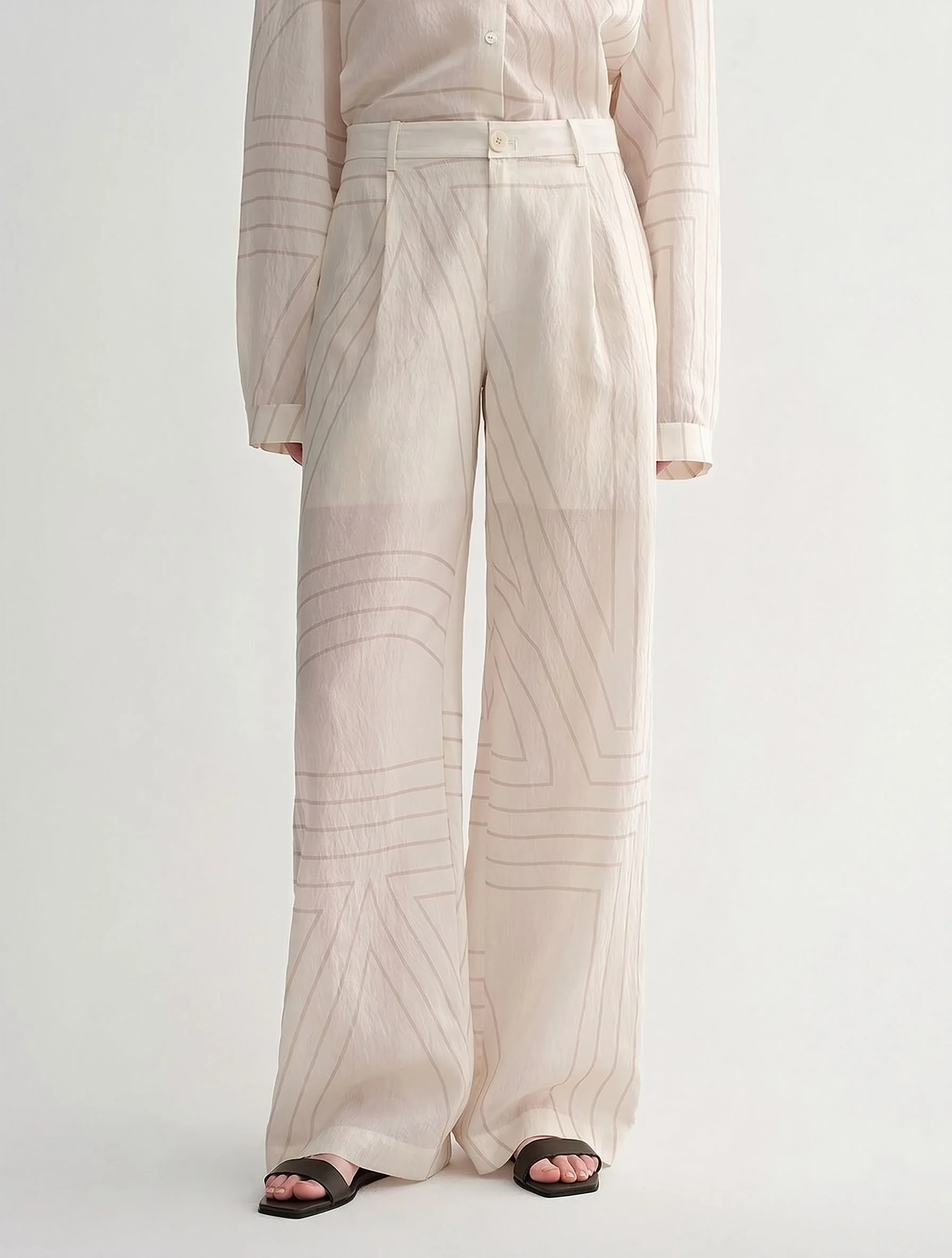 Geometric Wide-Leg Pants - Image 5