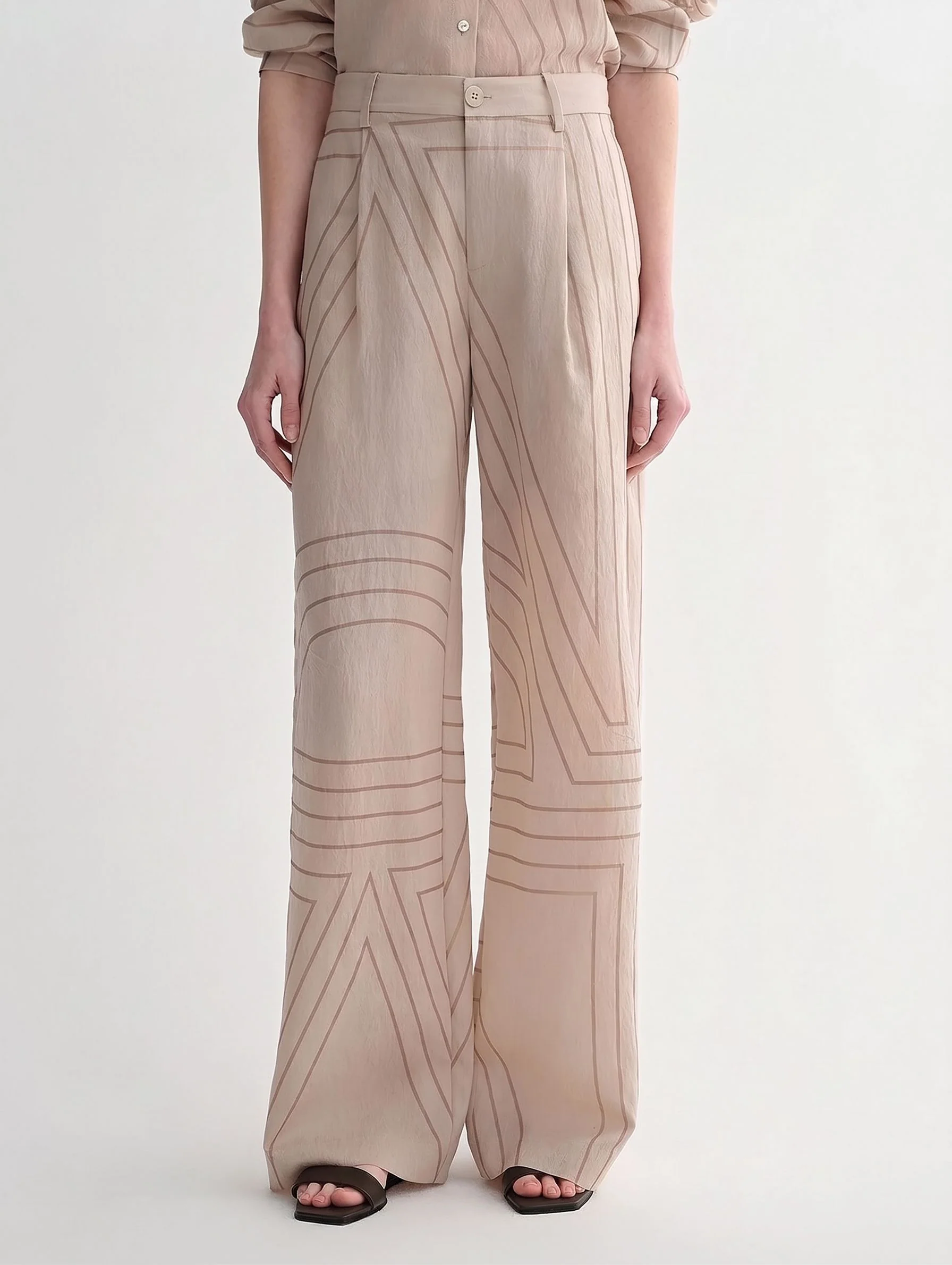 Geometric Wide-Leg Pants - Image 6