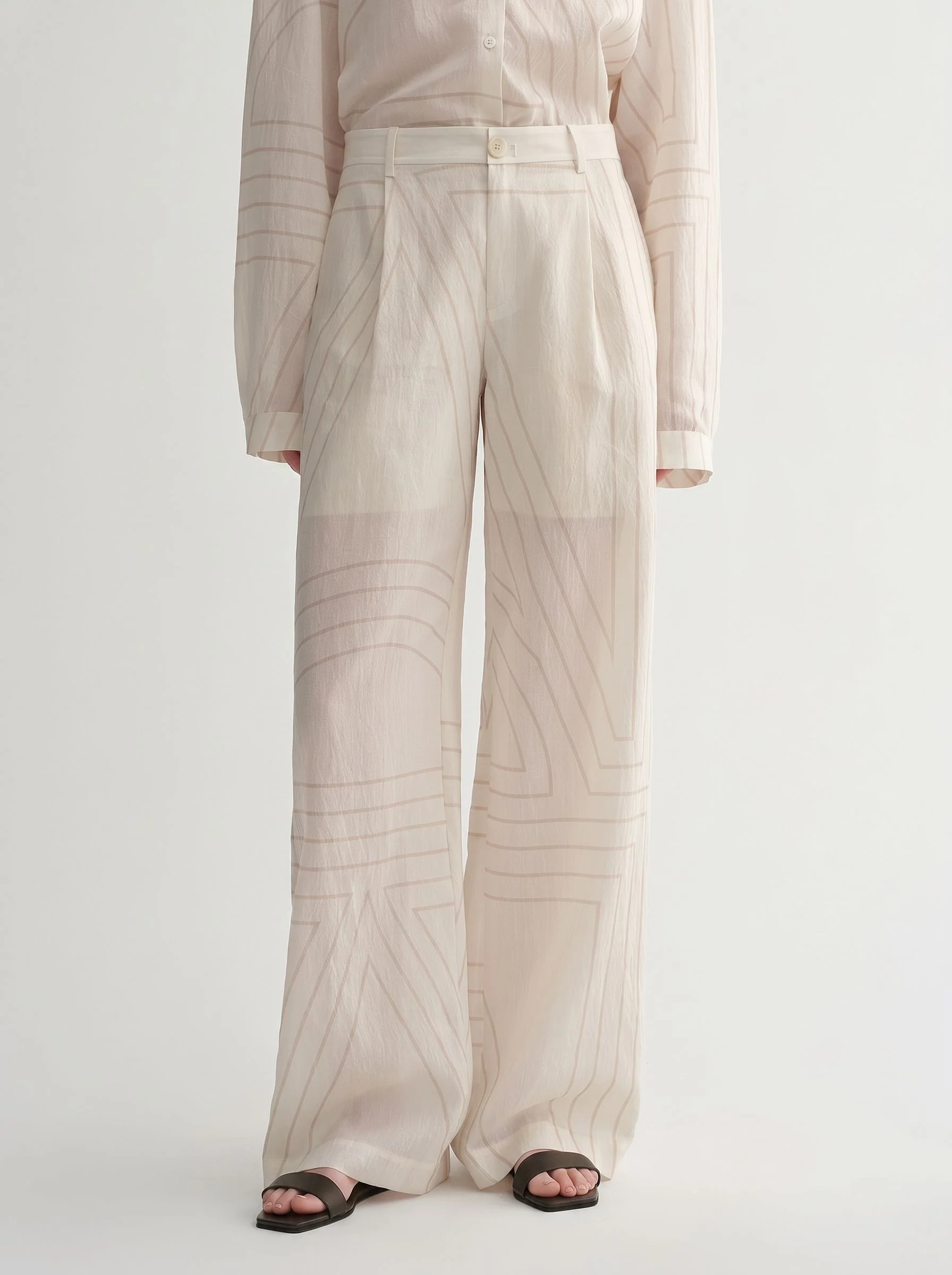 Geometric Wide-Leg Pants - Image 7