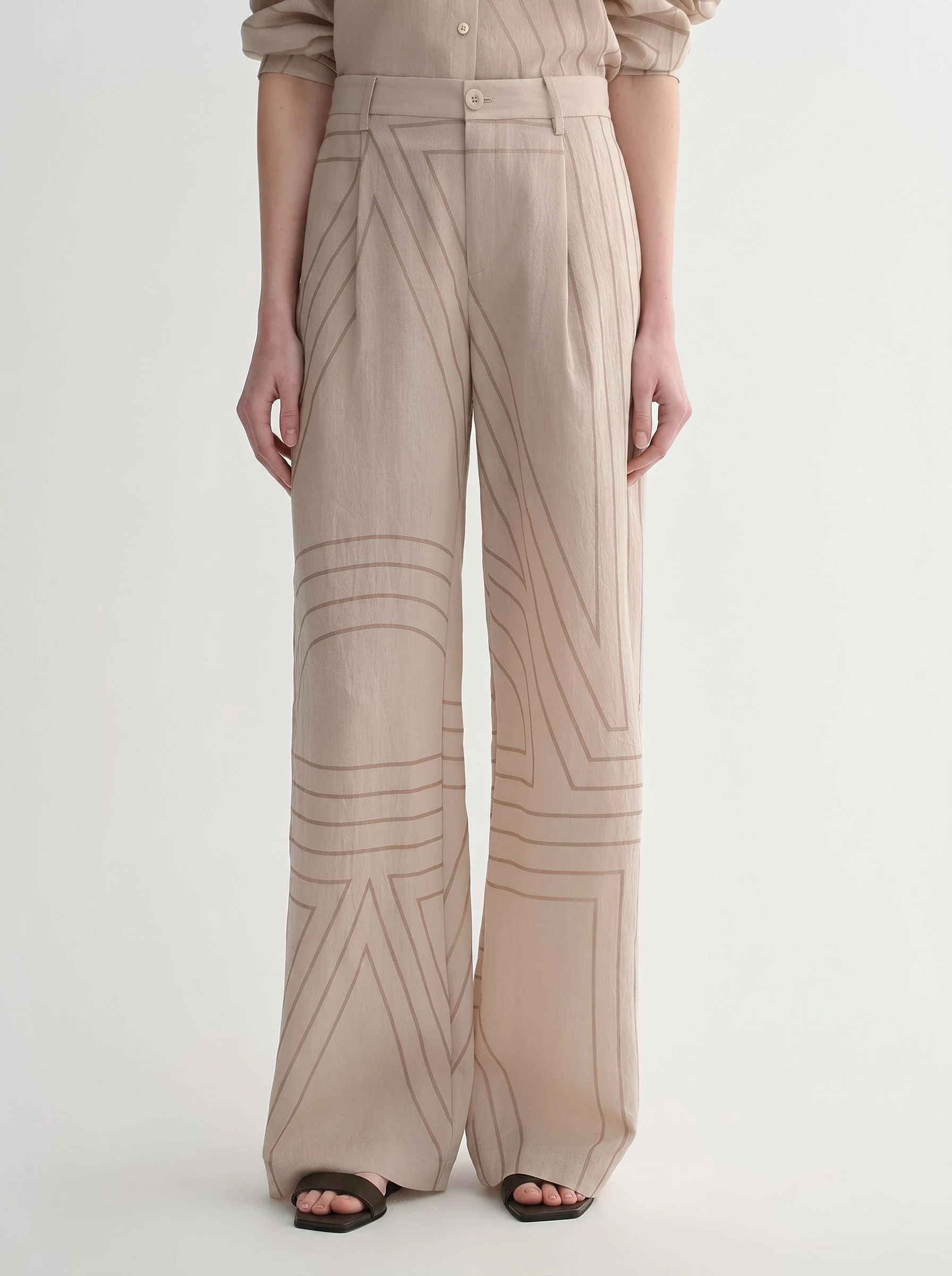 Geometric Wide-Leg Pants - Image 8