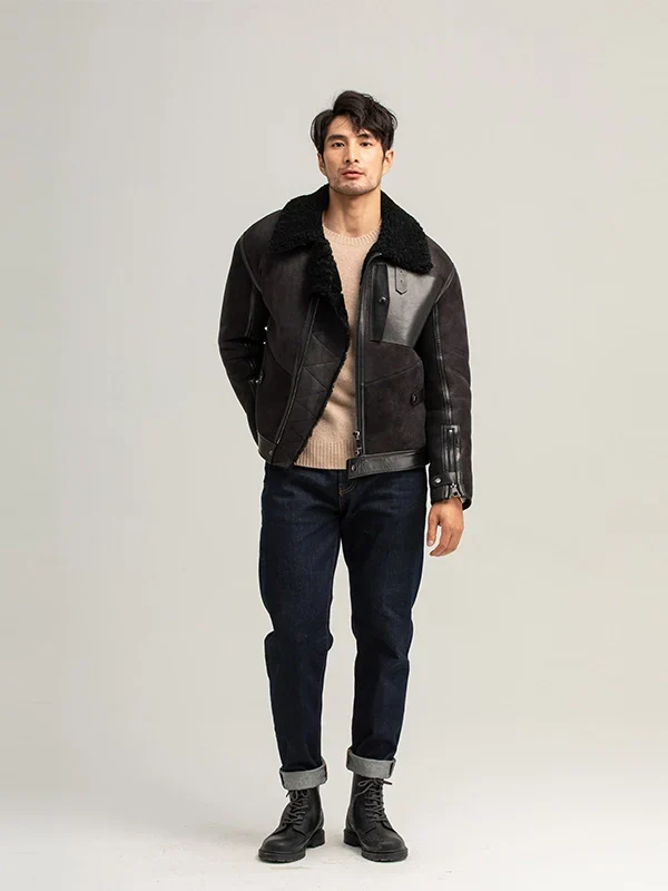 German Sheepskin Aviator Jacket - Image 3