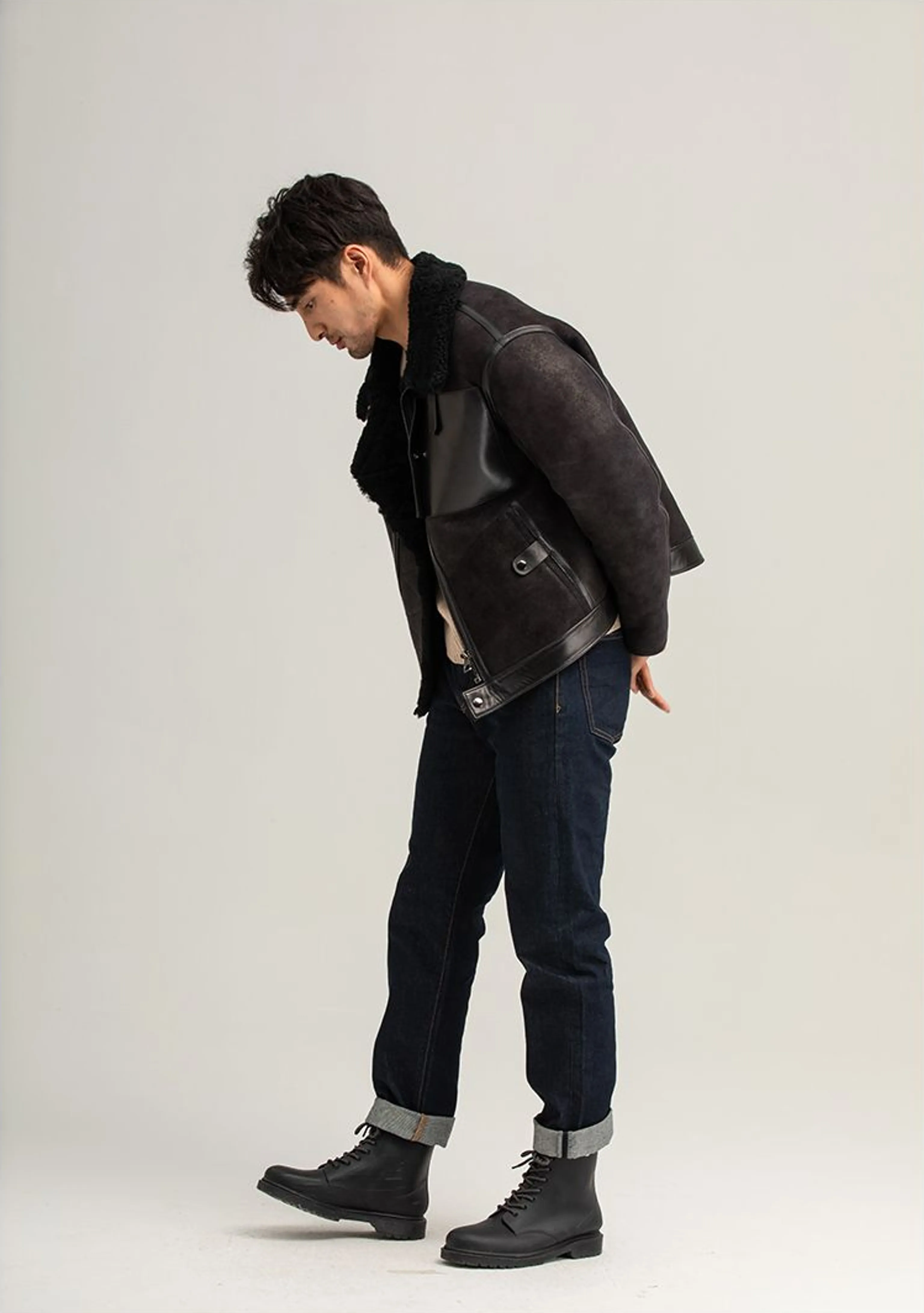 German Sheepskin Aviator Jacket - Image 4