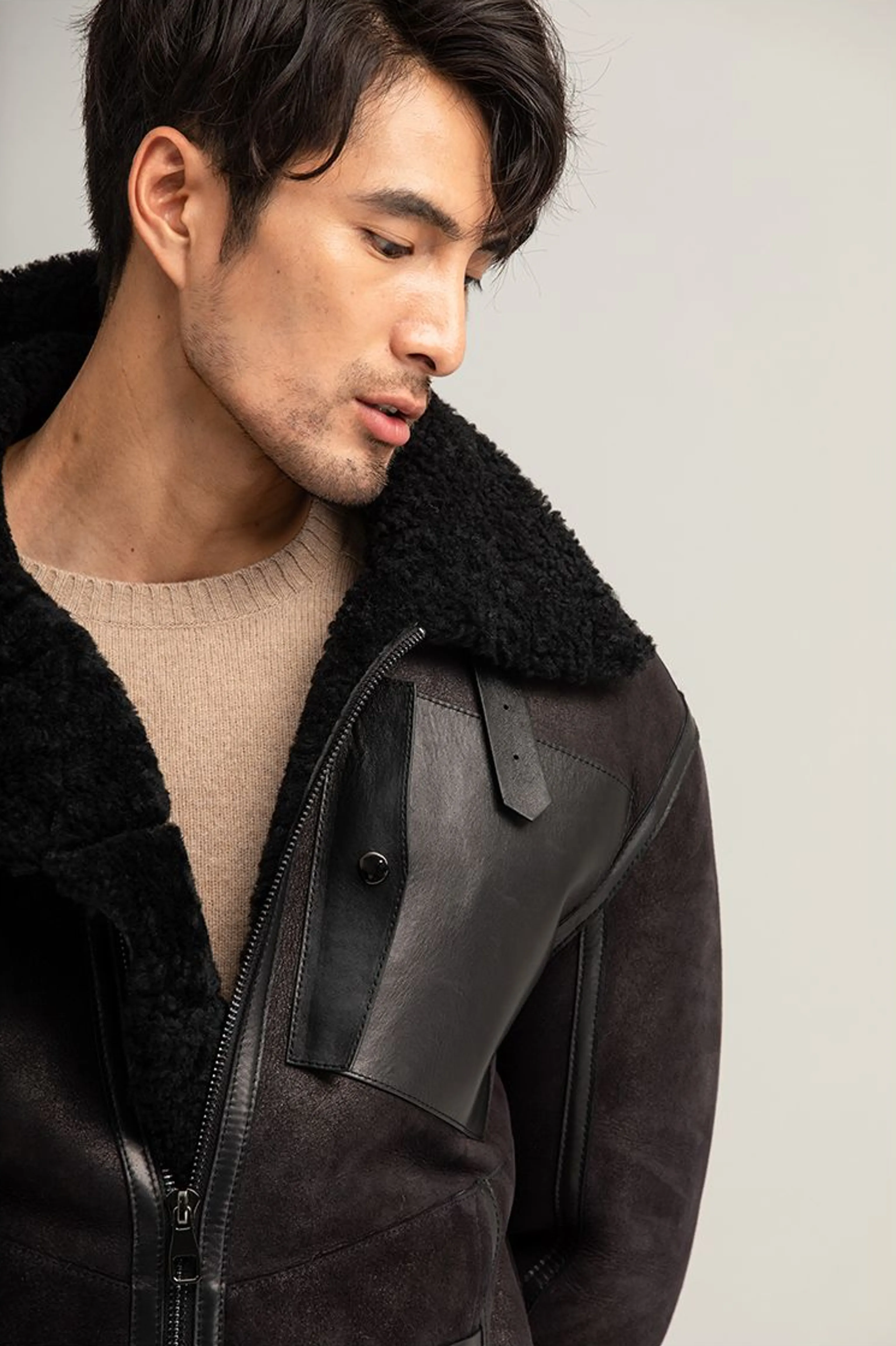 German Sheepskin Aviator Jacket - Image 5