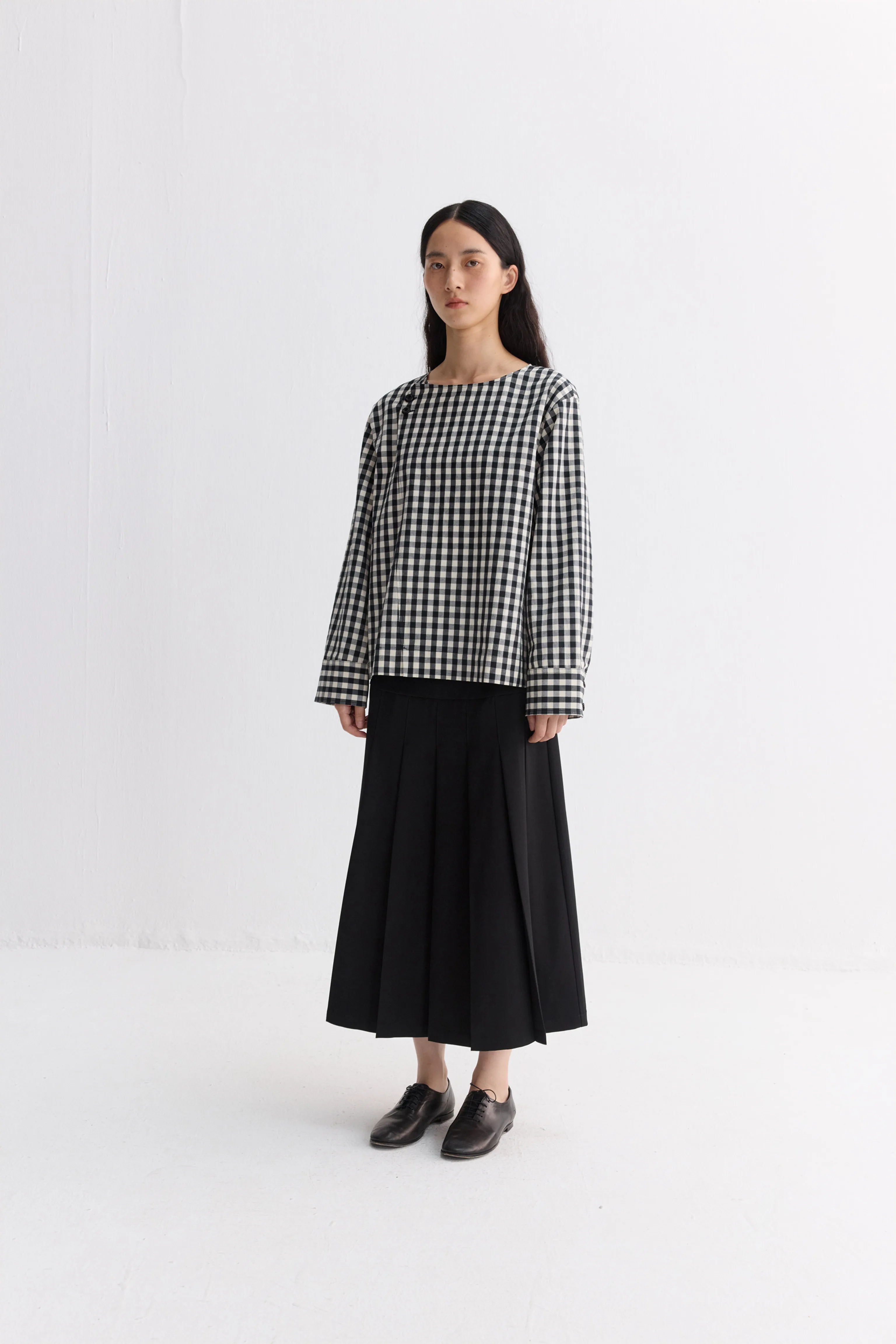 Gingham Button Blouse - Image 5