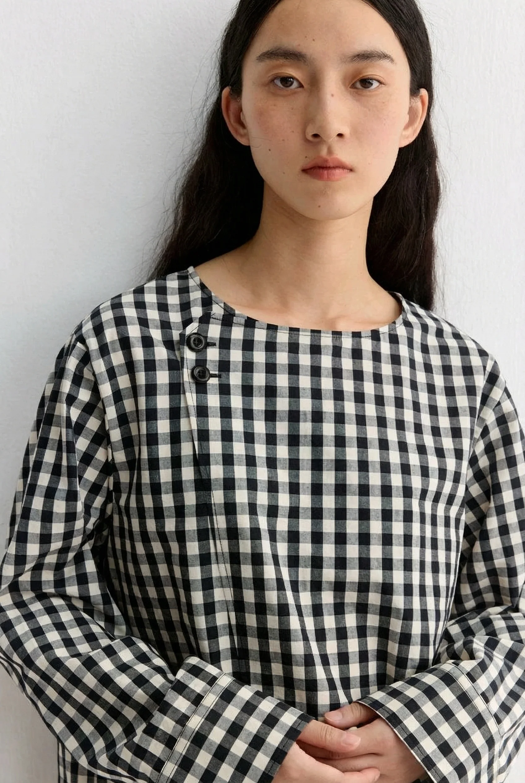 Gingham Button Blouse - Image 6