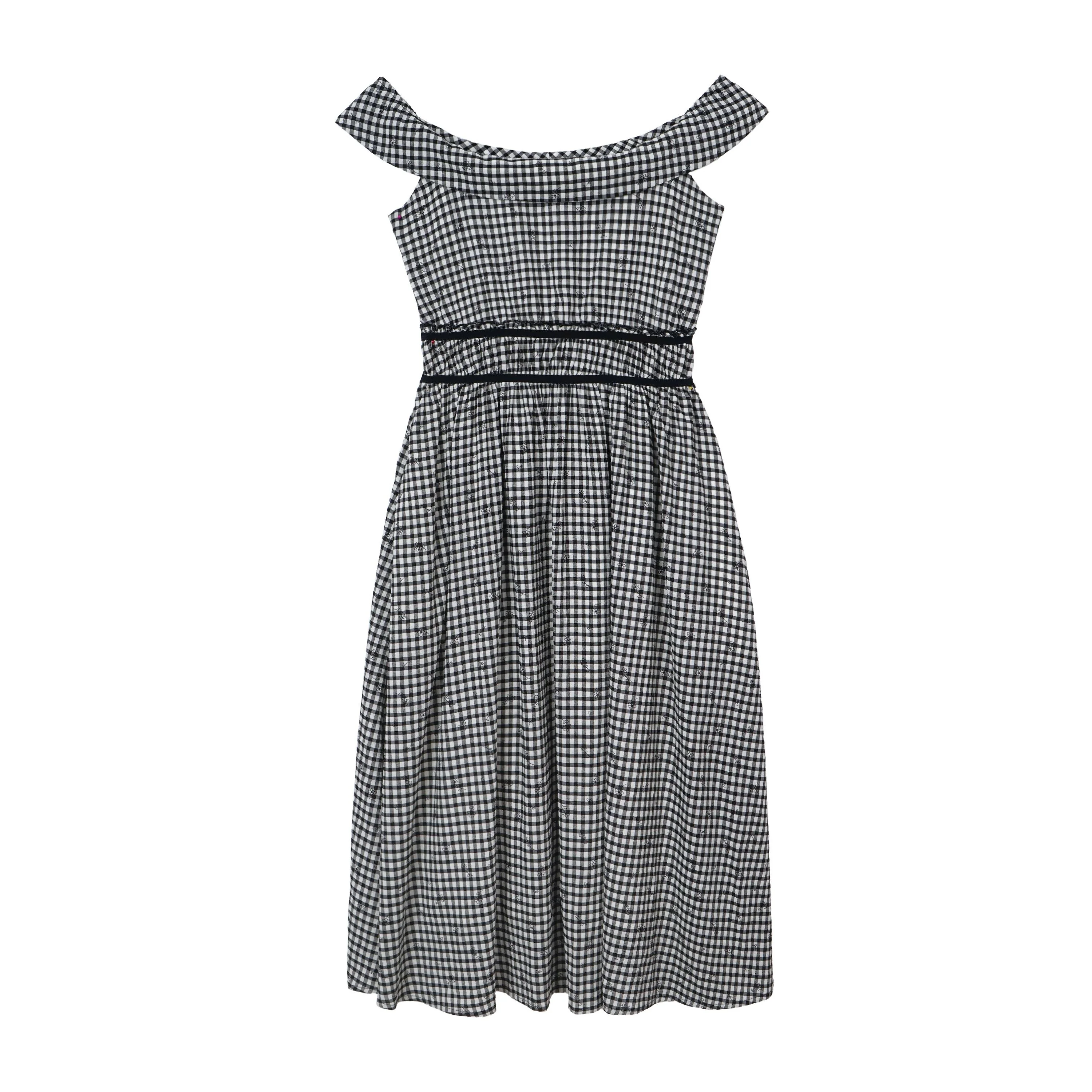 Gingham Midi Dress - Image 6