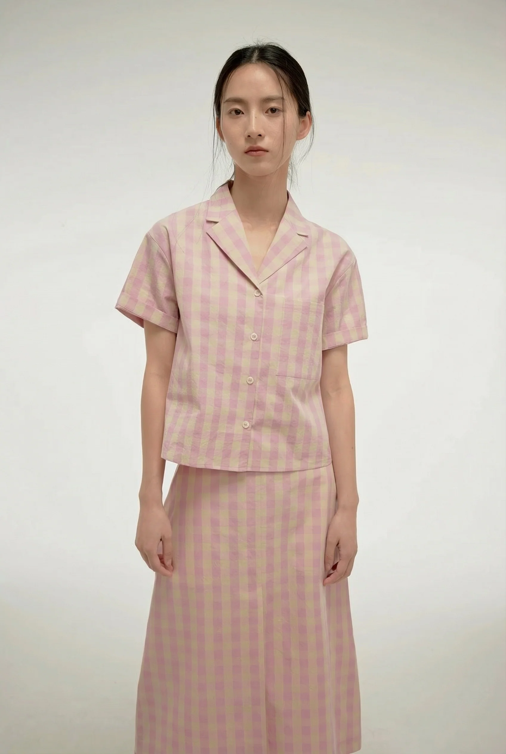Gingham Shirt Set - Image 2