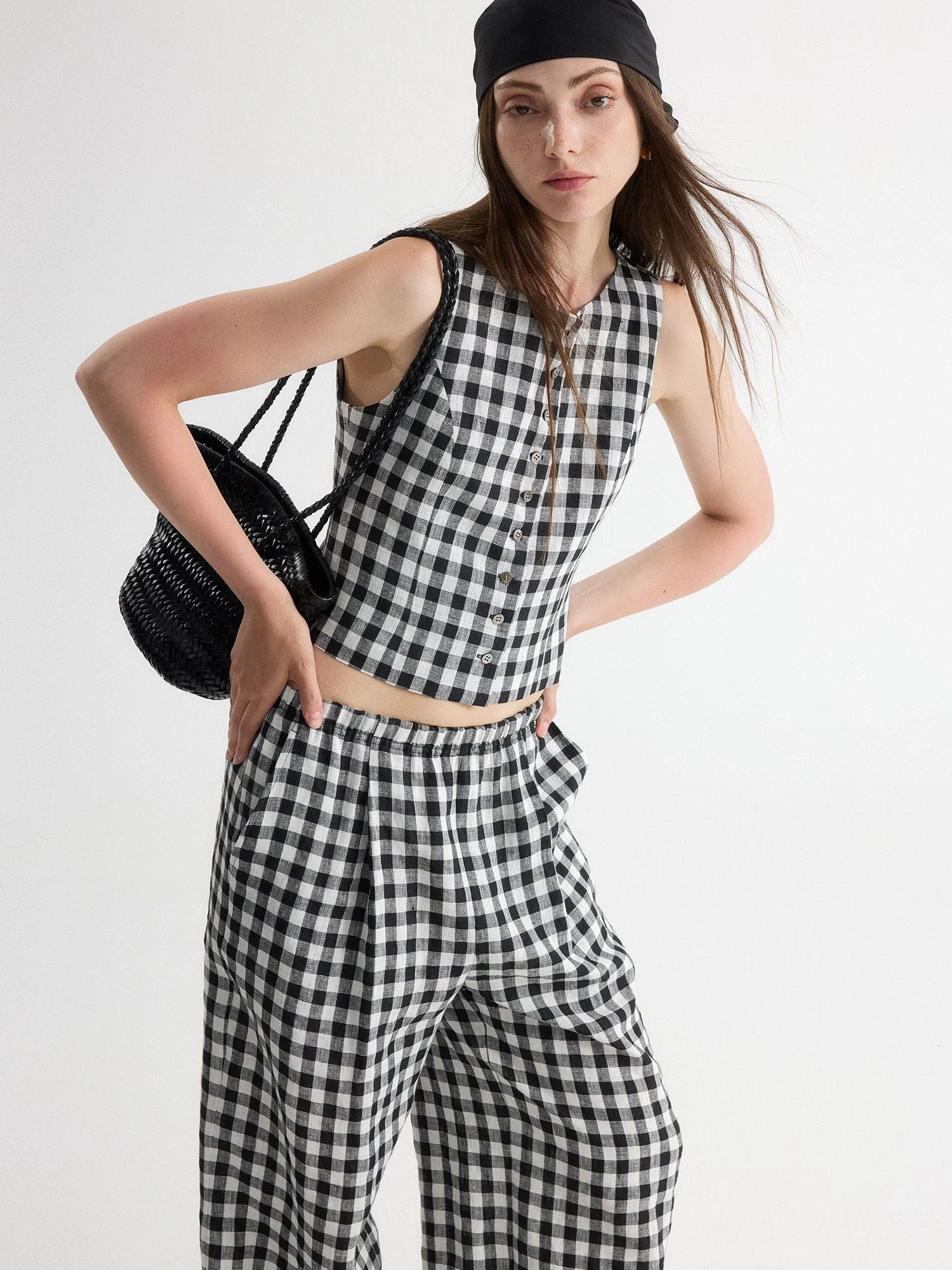 Gingham Vest Set - Image 3