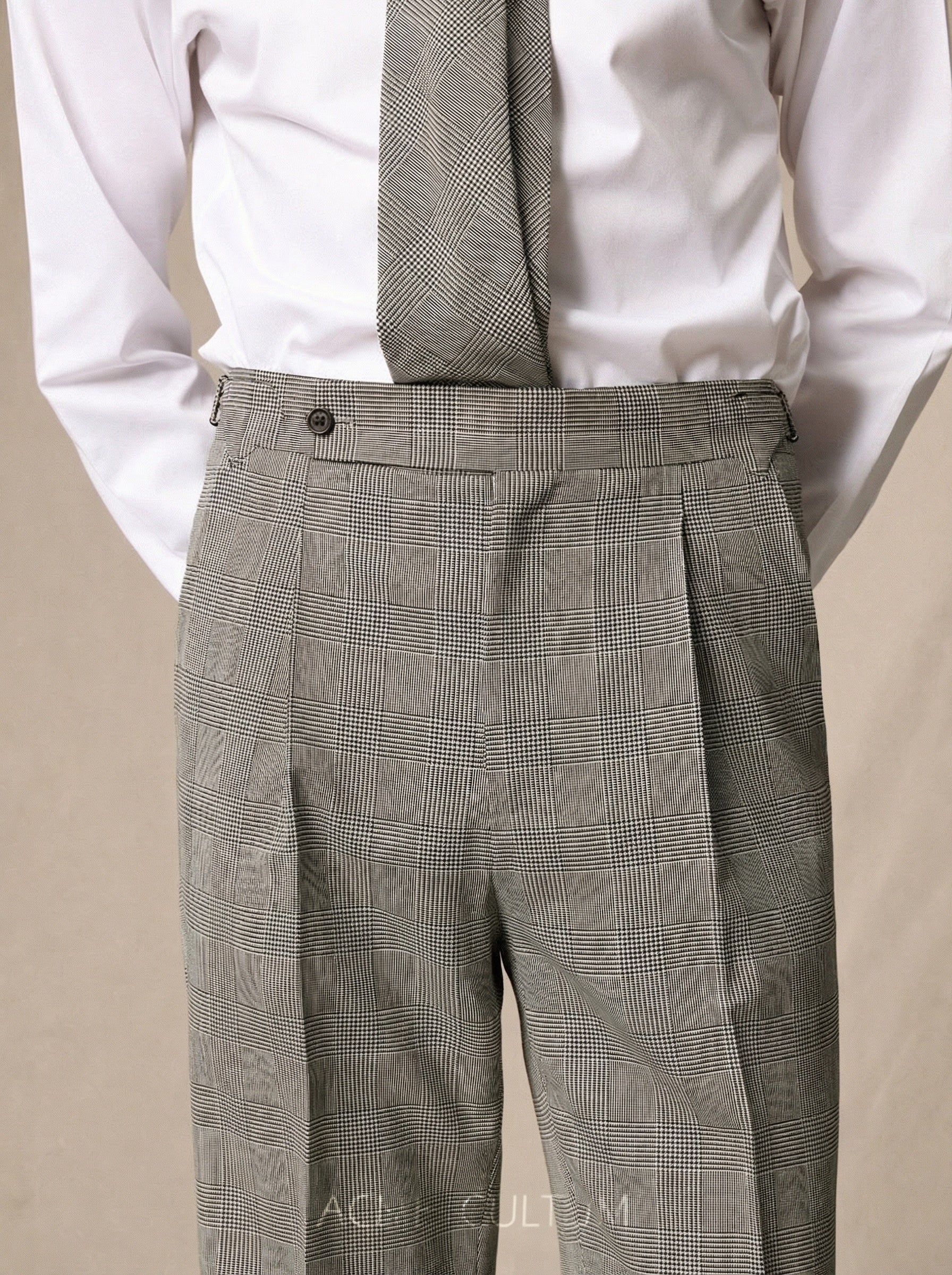Glen Plaid Trousers - Image 5