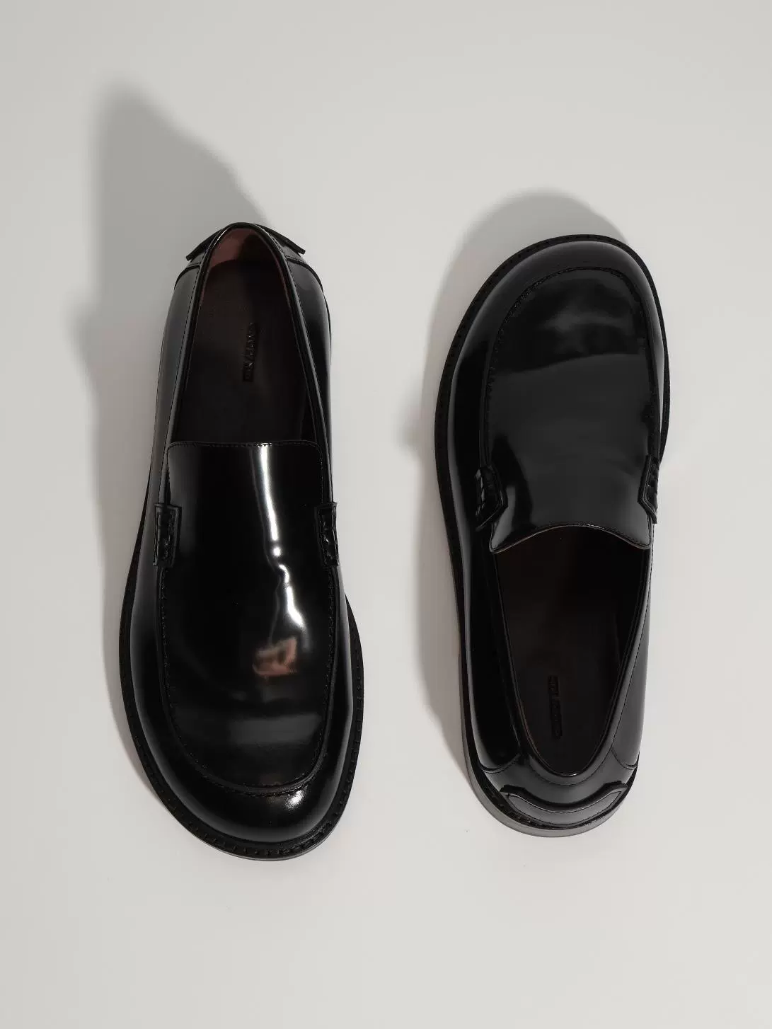 Glossy Leather Loafers - Image 3