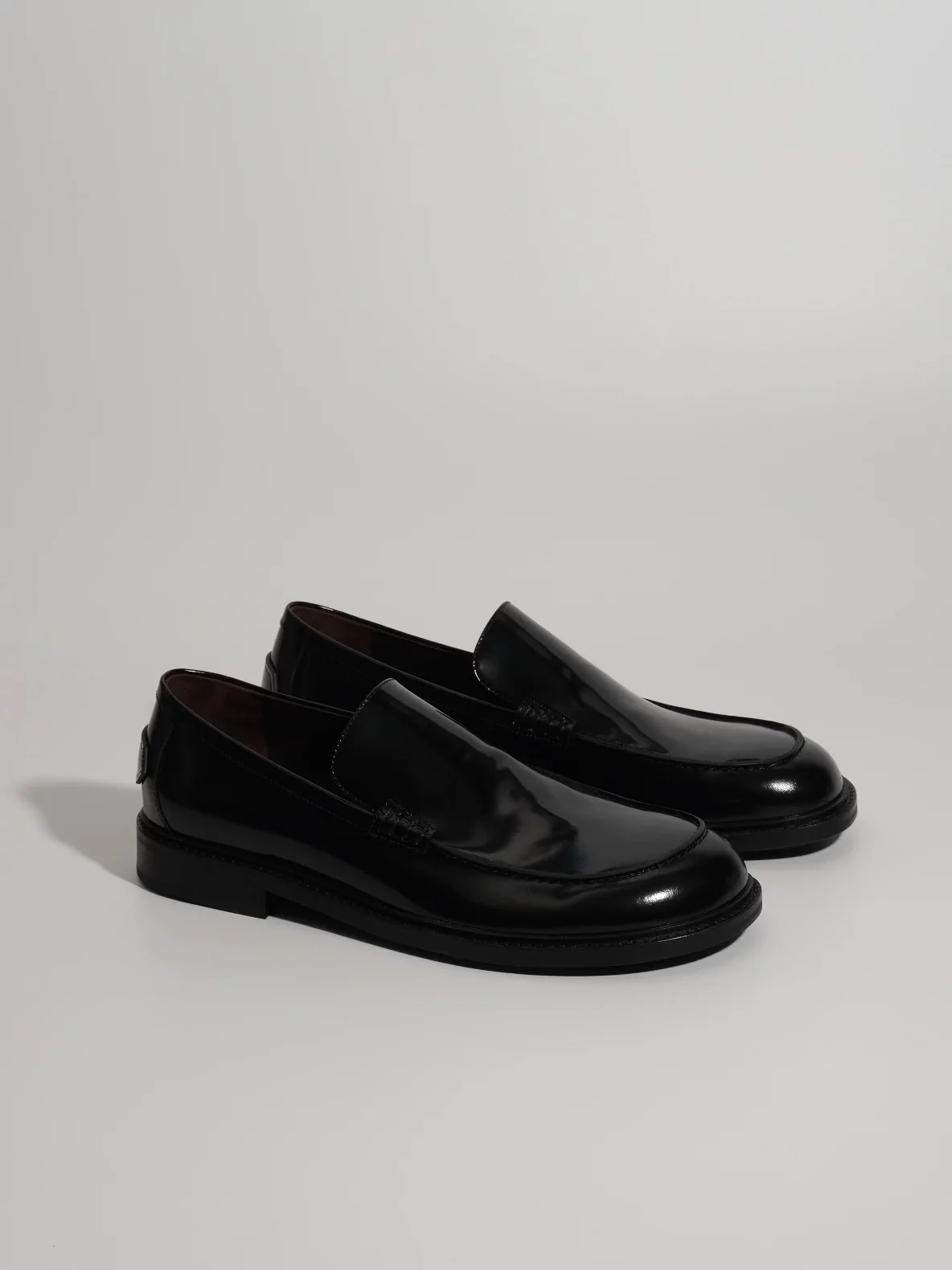 Glossy Leather Loafers - Image 6