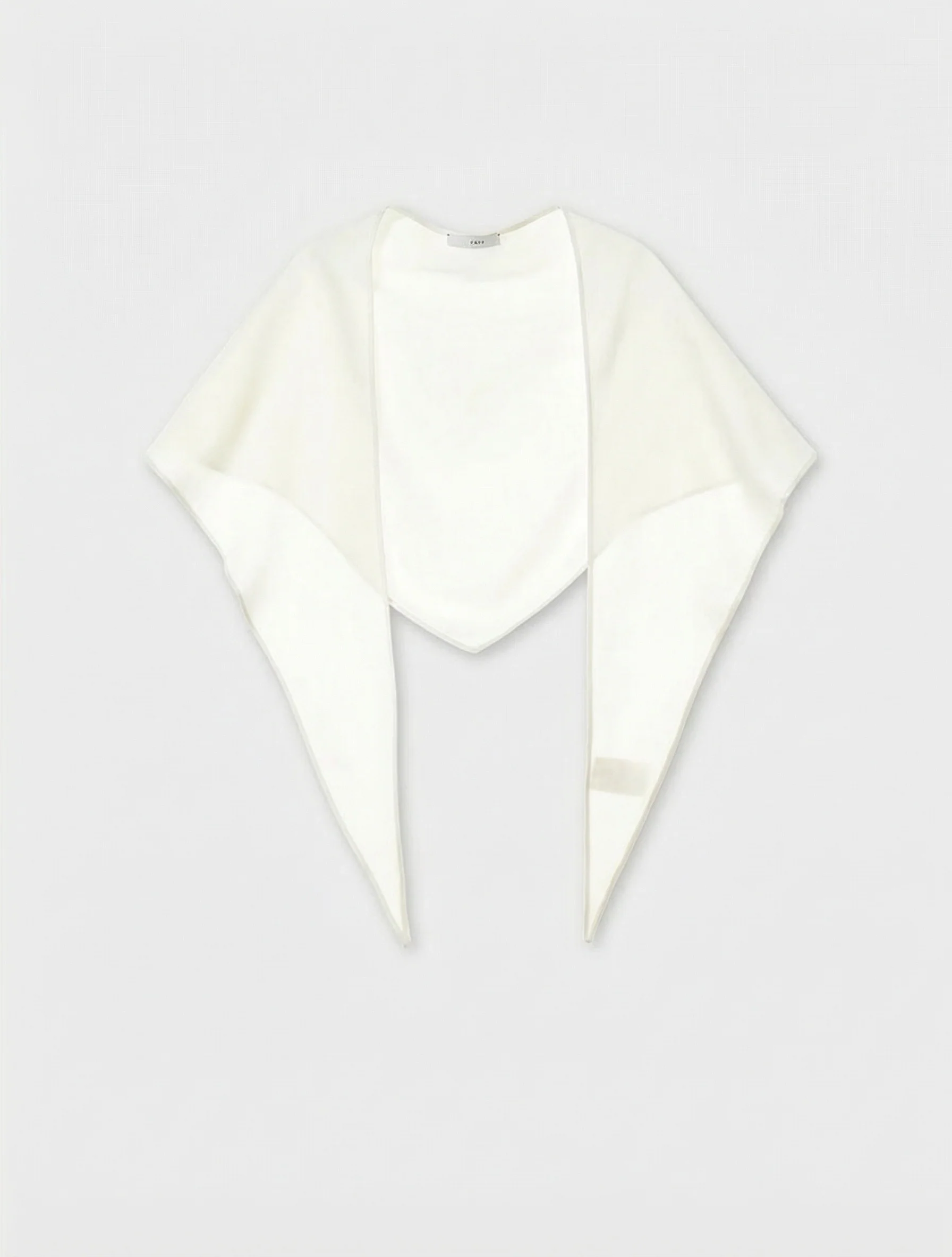 Glossy Satin Triangle Scarf - Image 6