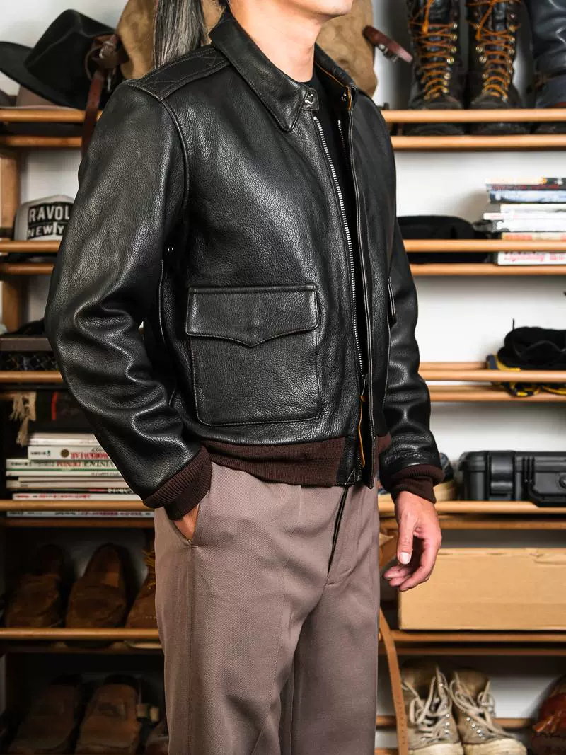 Goatskin A-2 Flight Jacket - Image 2