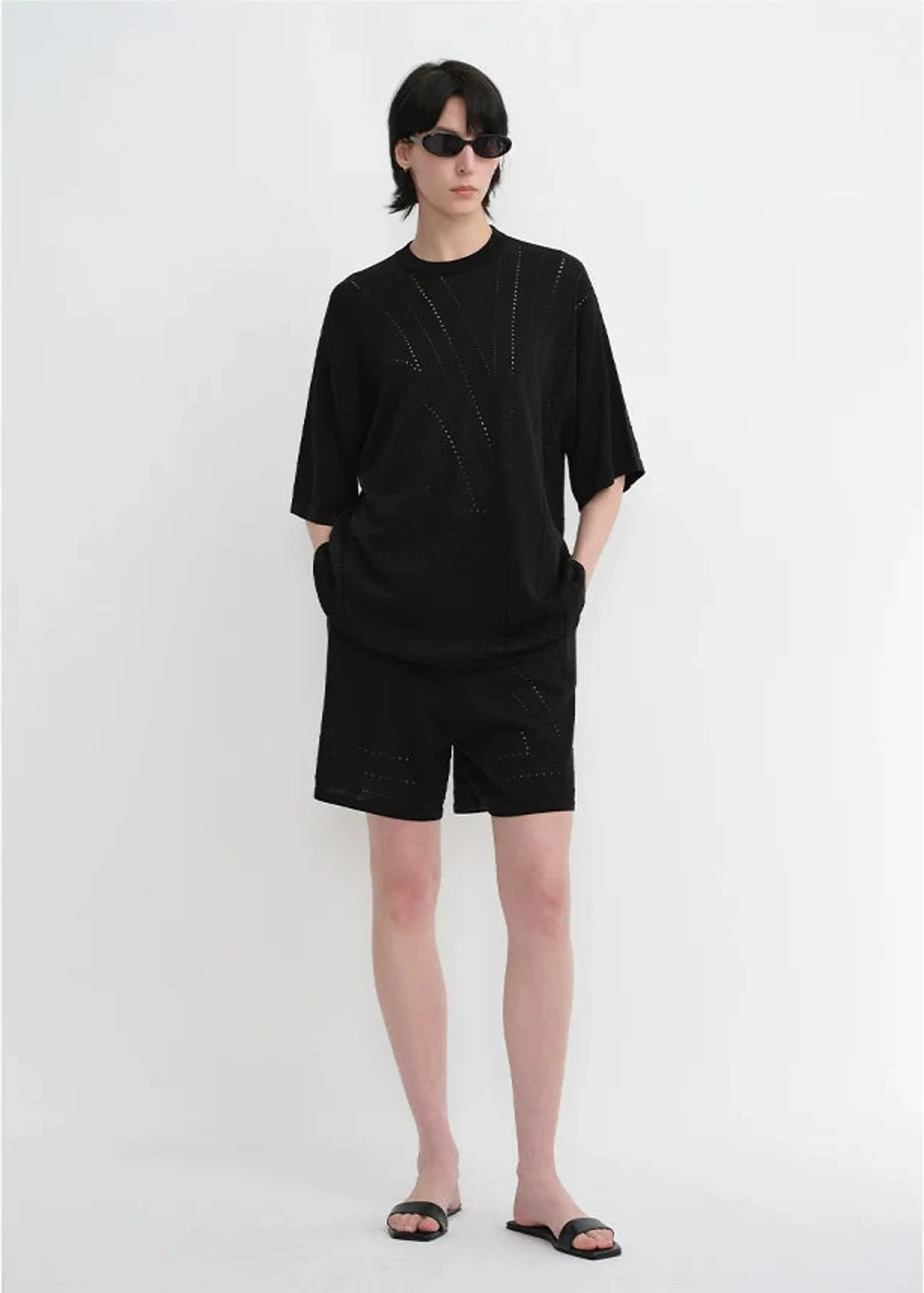 Golden Ratio Perforated Knit Set