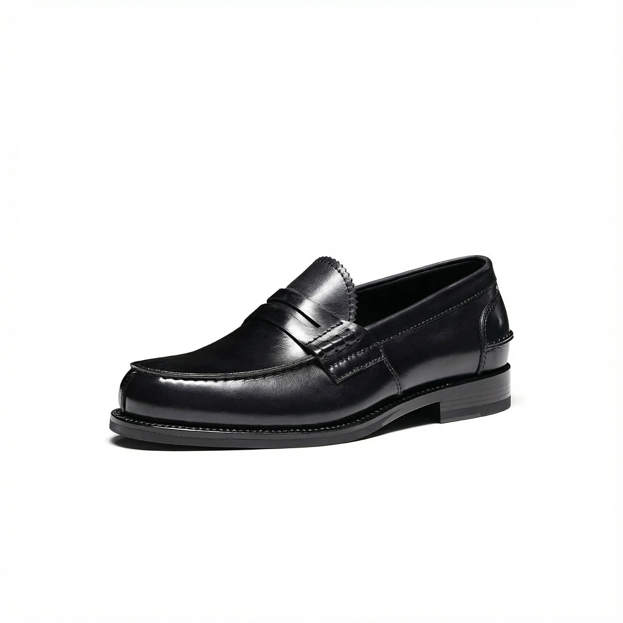 Goodyear-Welt Italian Leather Penny Loafers - Image 2