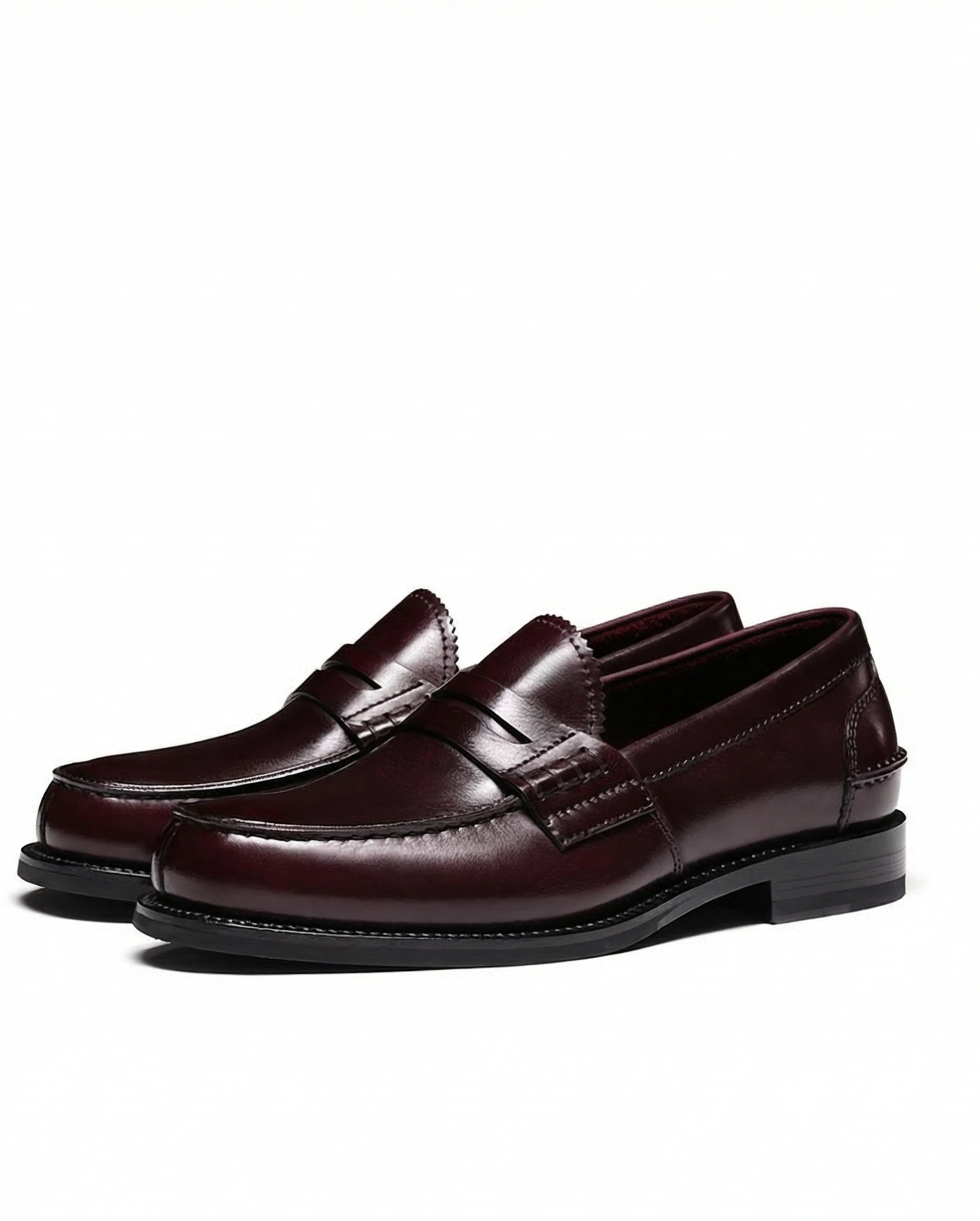 Goodyear-Welt Italian Leather Penny Loafers - Image 4