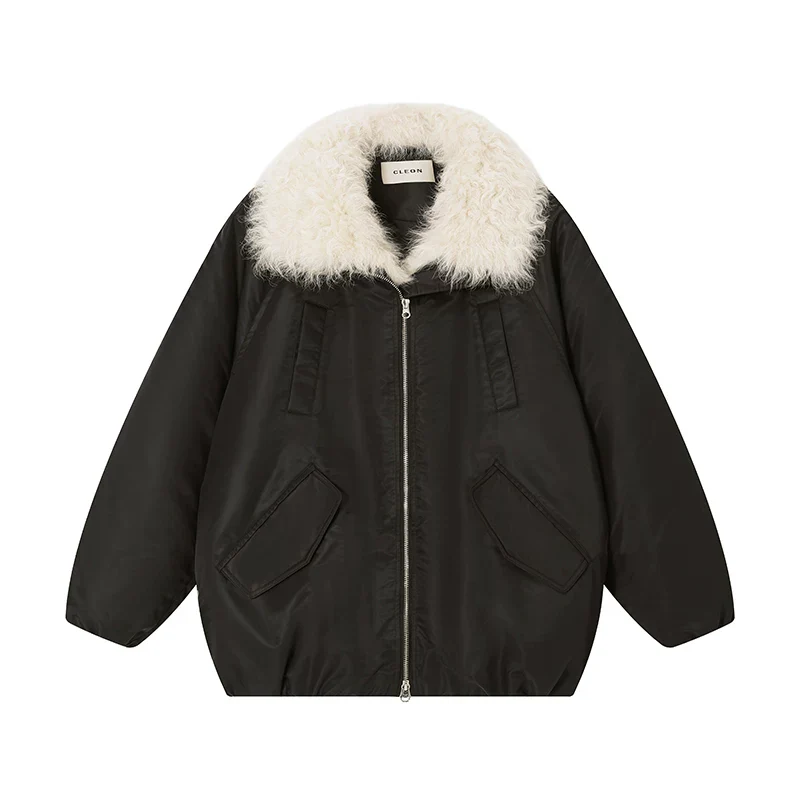 Goose Down Parka with Detachable Toscana Shearling Collar - Image 7