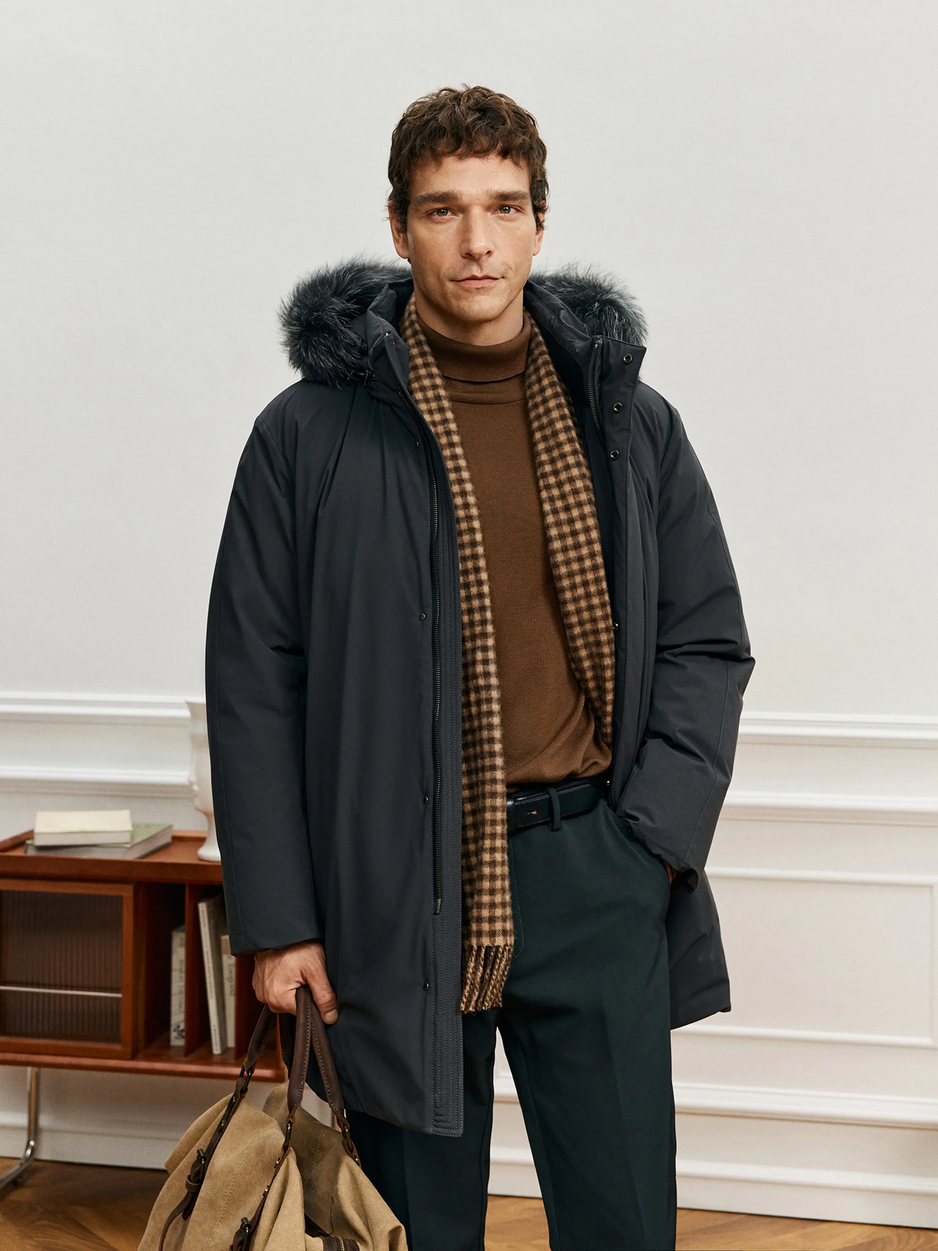 Goose Down Parka with Fox Fur Trim - Image 5