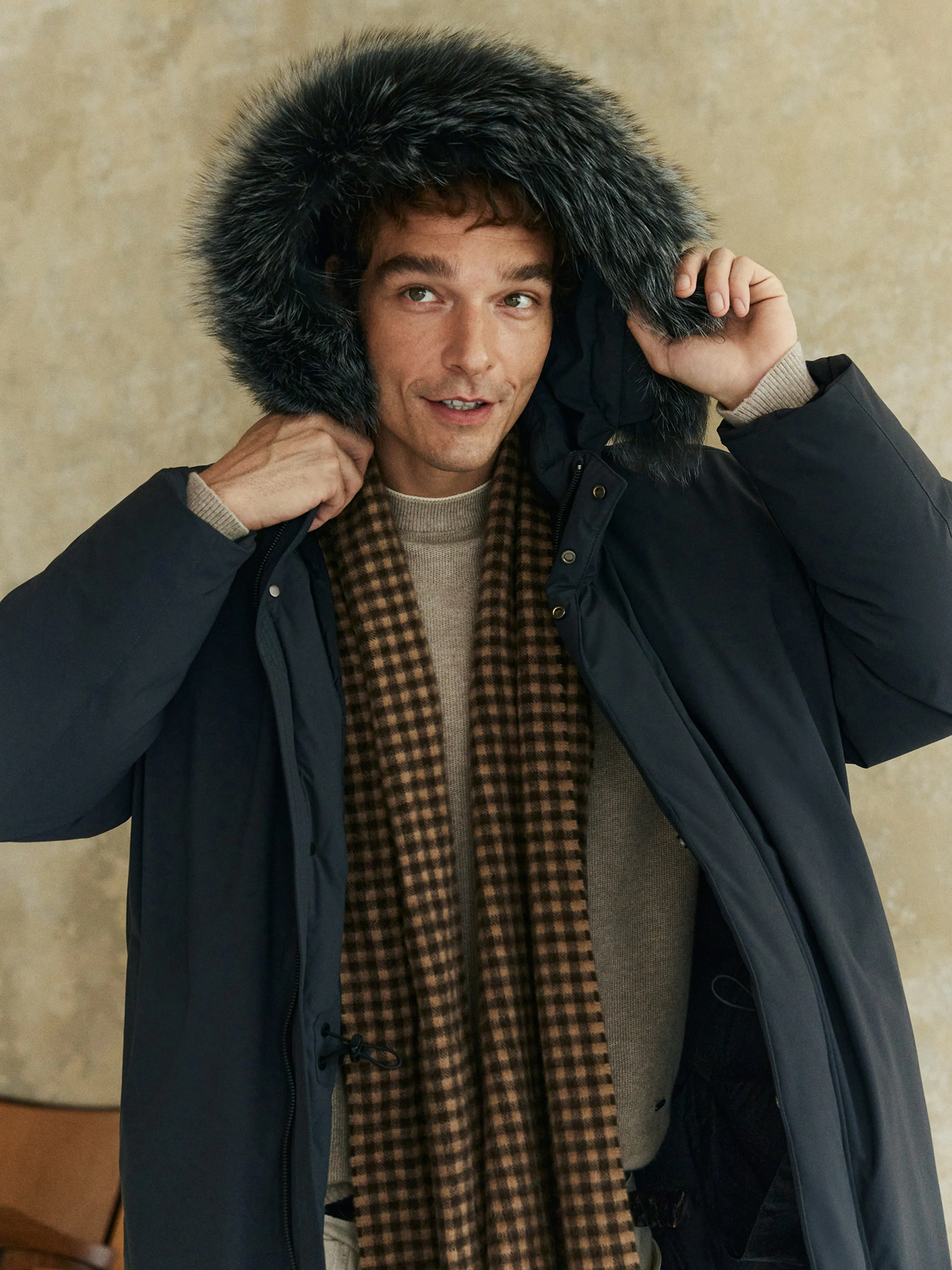 Goose Down Parka with Fox Fur Trim - Image 6