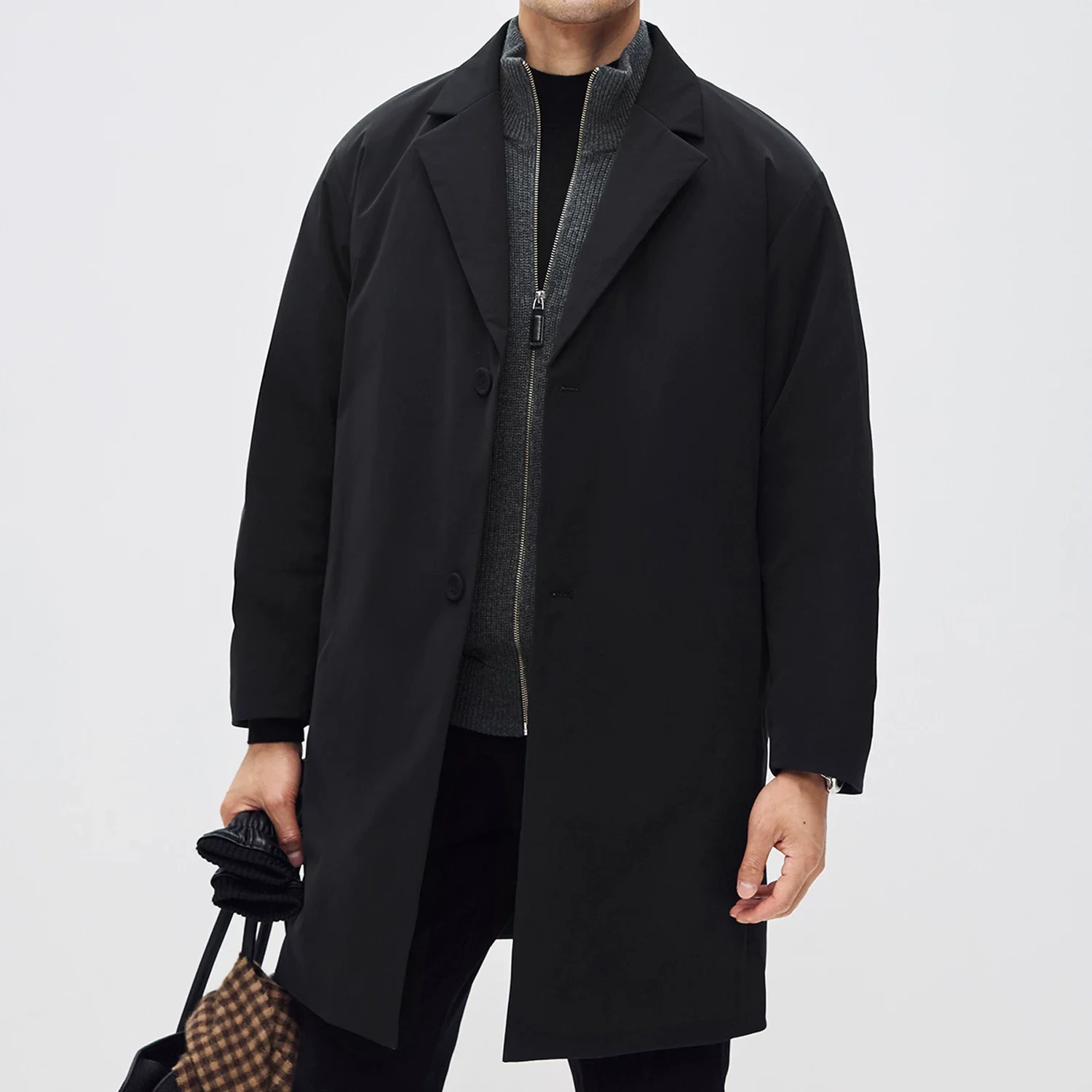 Goose Down Tailored Overcoat - Image 3