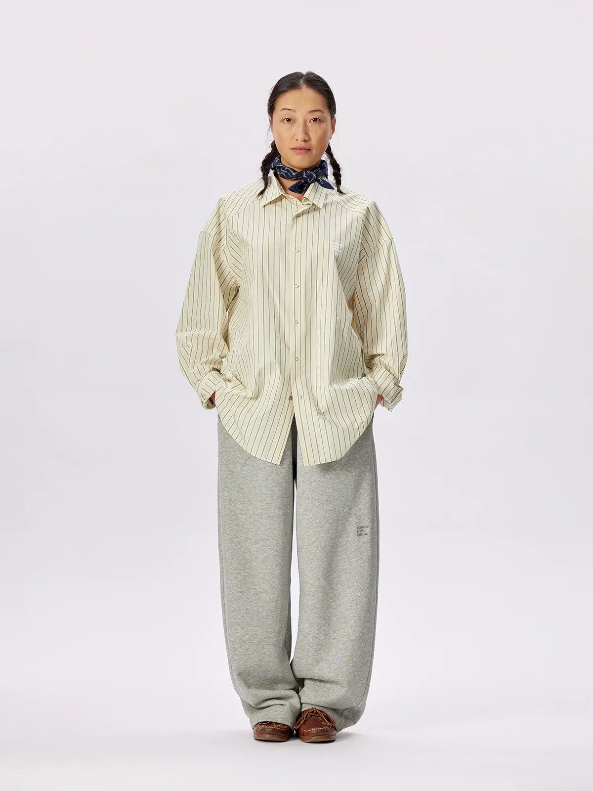 Goose Yellow Striped Cotton Shirt - Image 4